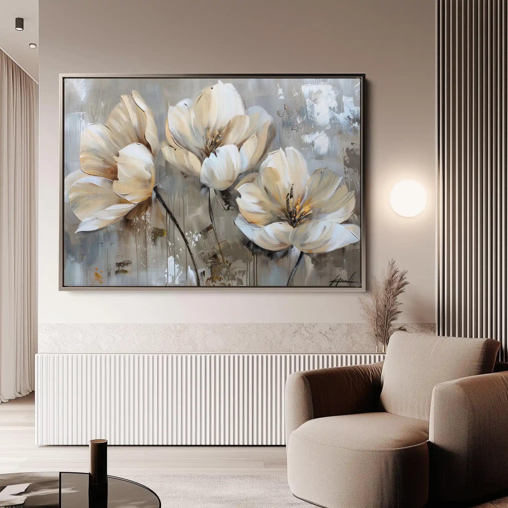 Floral Canvas Wall Art WAD498-F 90 x 60 cm / Stretched on hidden frame