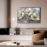 Floral Canvas Wall Art WAD498-F 90 x 60 cm / Stretched on hidden frame