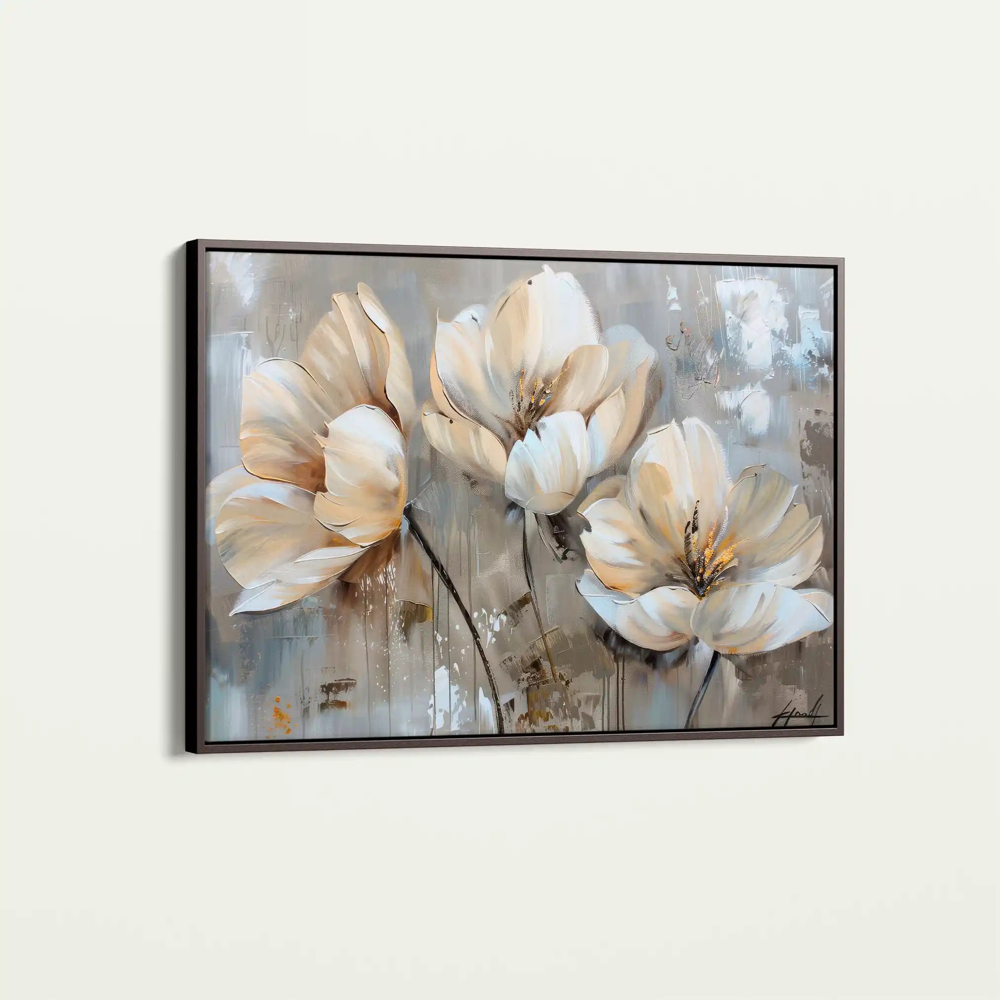 Floral Canvas Wall Art WAD498-F 90 x 60 cm / Stretched on hidden frame