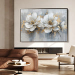 Floral Canvas Wall Art WAD499-F 90 x 60 cm / Stretched on hidden frame