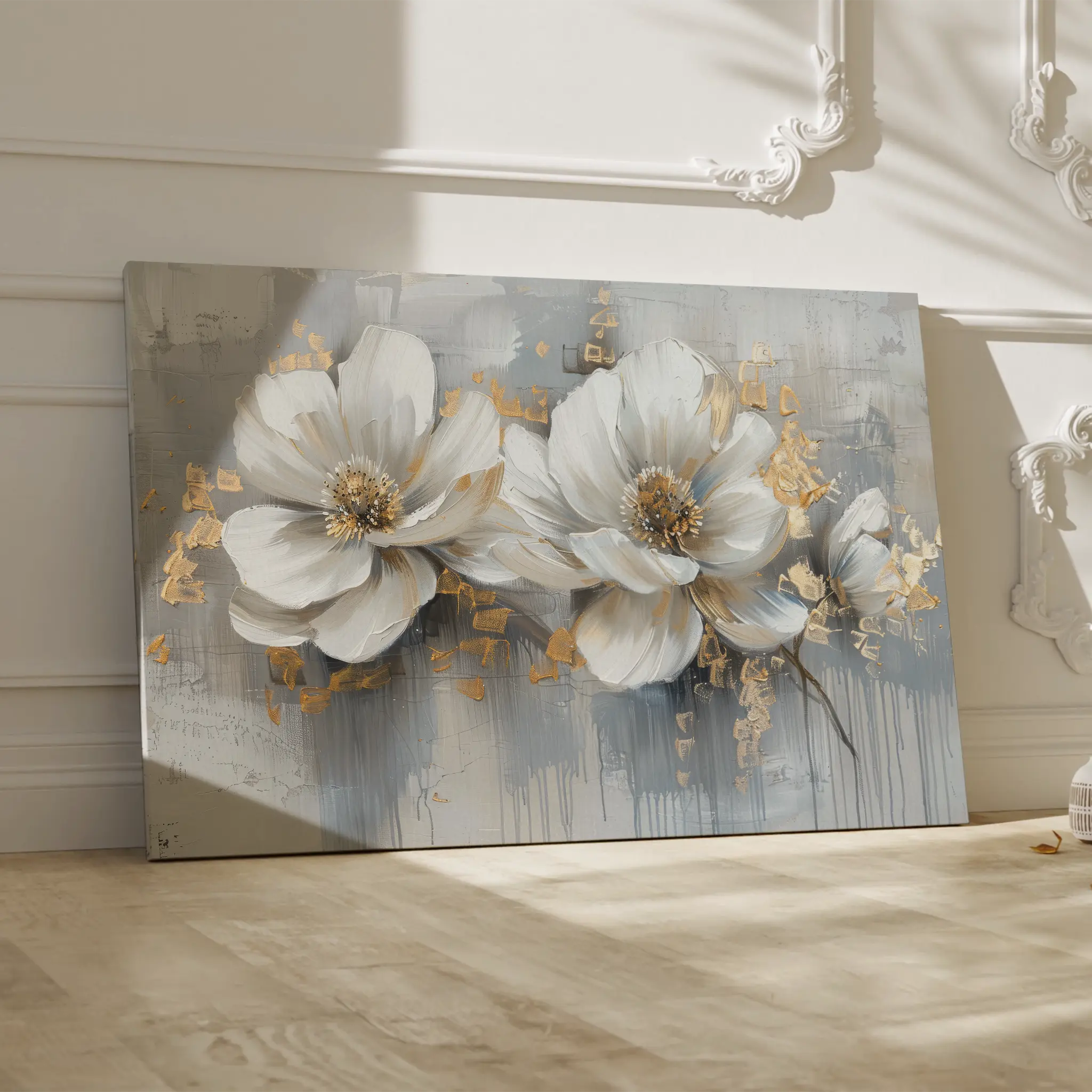 Floral Canvas Wall Art WAD499-F 90 x 60 cm / Stretched on hidden frame