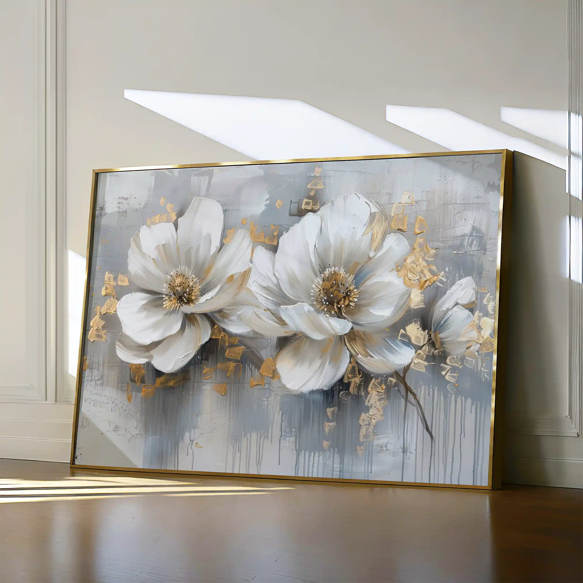 Floral Canvas Wall Art WAD499-F 90 x 60 cm / Stretched on hidden frame
