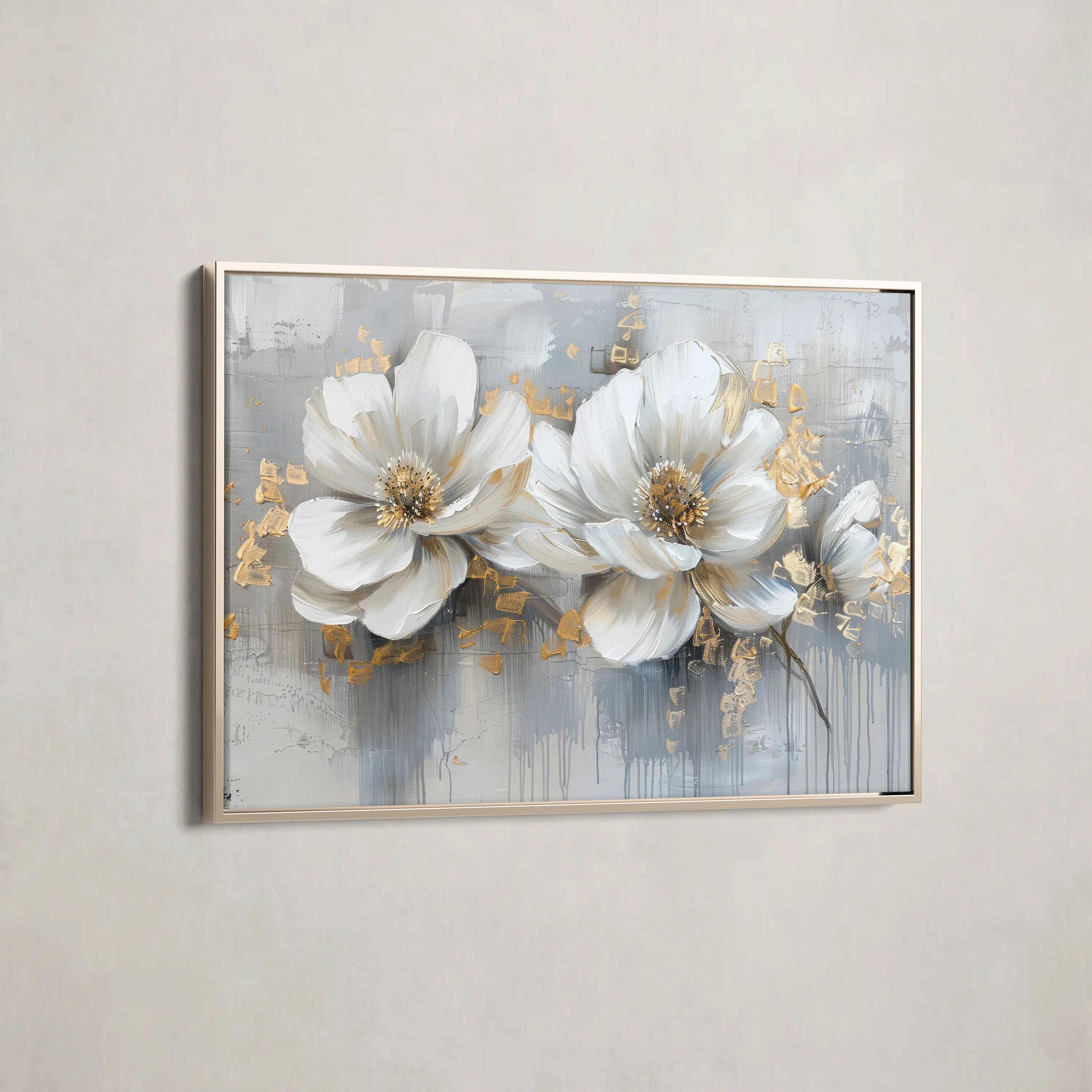 Floral Canvas Wall Art WAD499-F 90 x 60 cm / Stretched on hidden frame