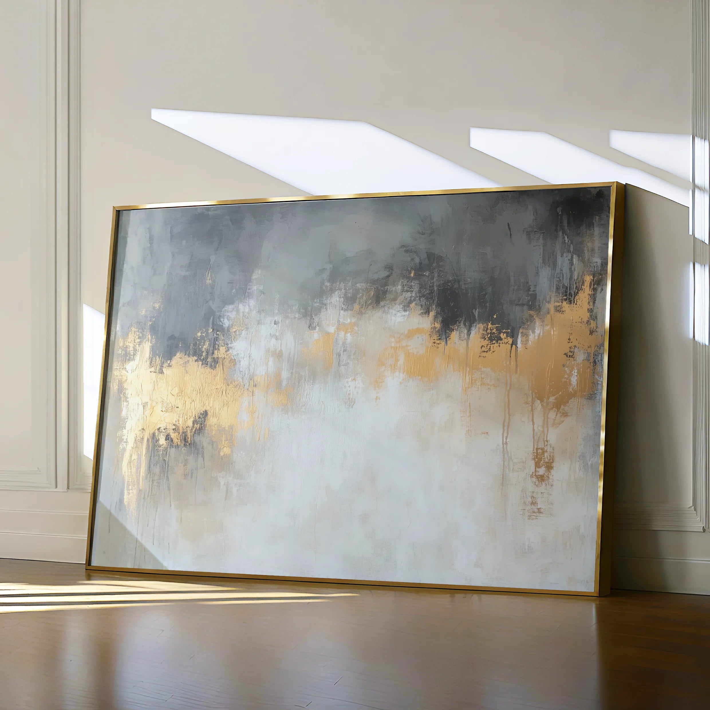 Abstract Canvas Wall Art WAD500-A 90 x 60 cm / Stretched on hidden frame