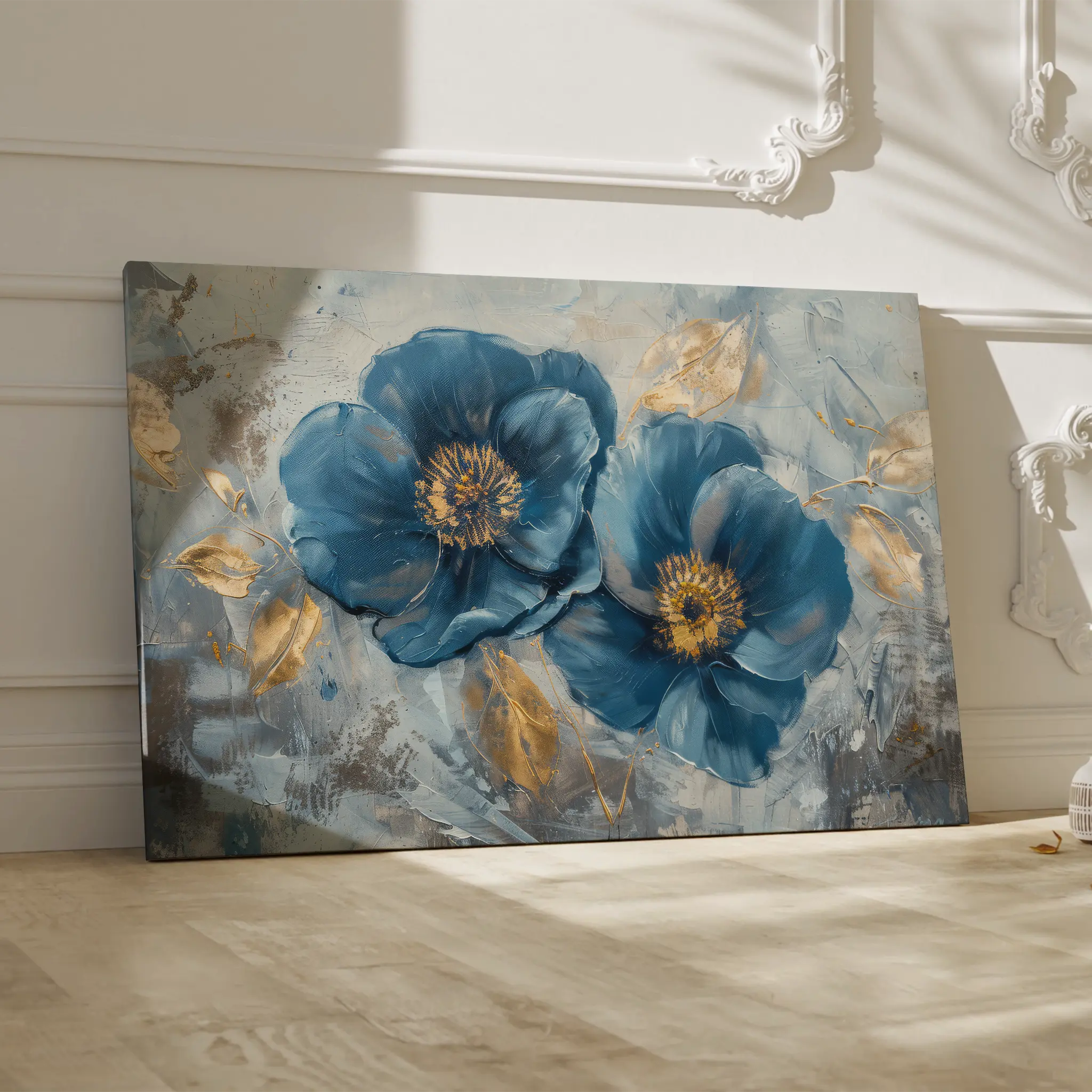 Floral Canvas Wall Art WAD500-F 90 x 60 cm / Stretched on hidden frame