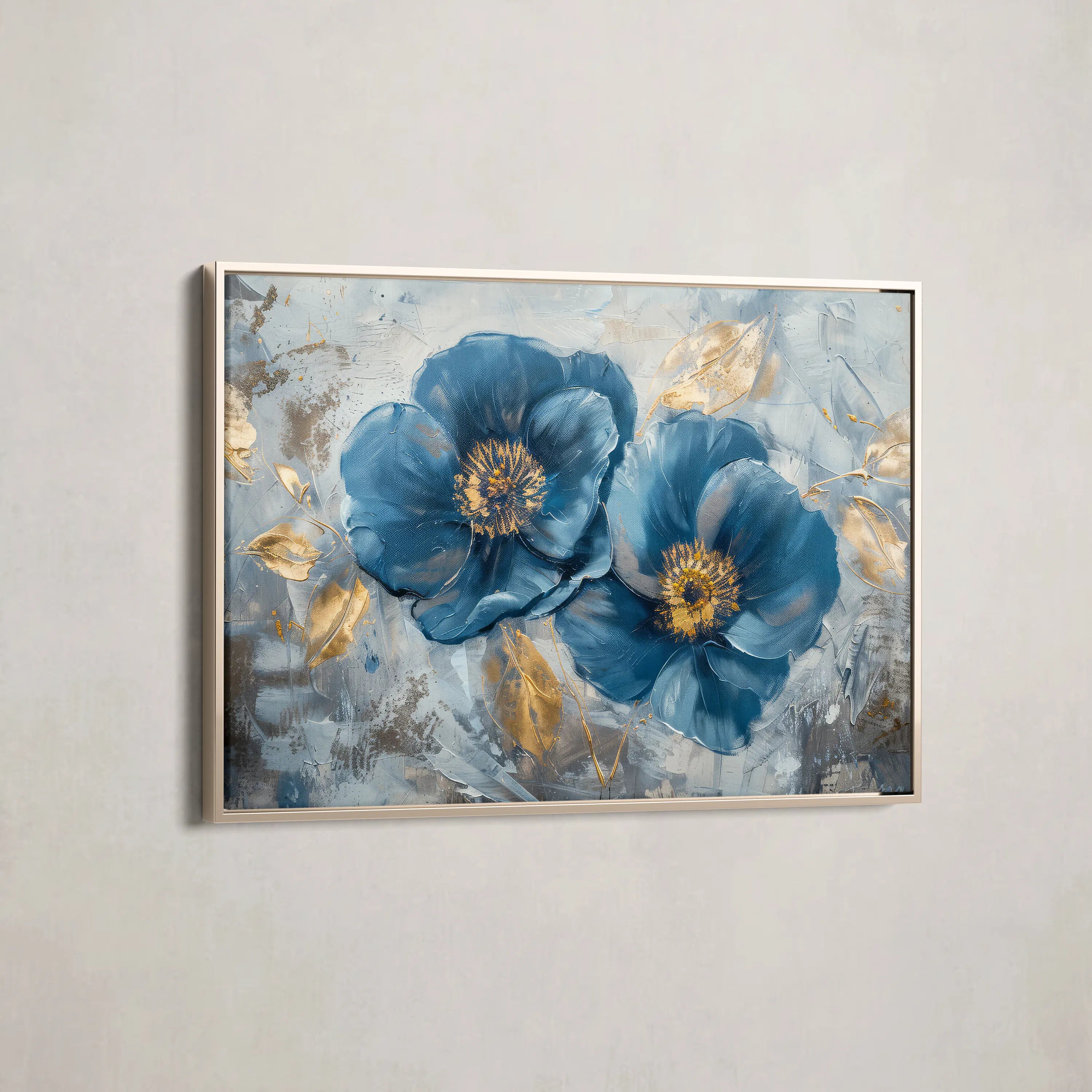 Floral Canvas Wall Art WAD500-F 90 x 60 cm / Stretched on hidden frame