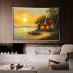 Landscape 500 Canvas Art 90 x 60 cm / Stretched on hidden frame