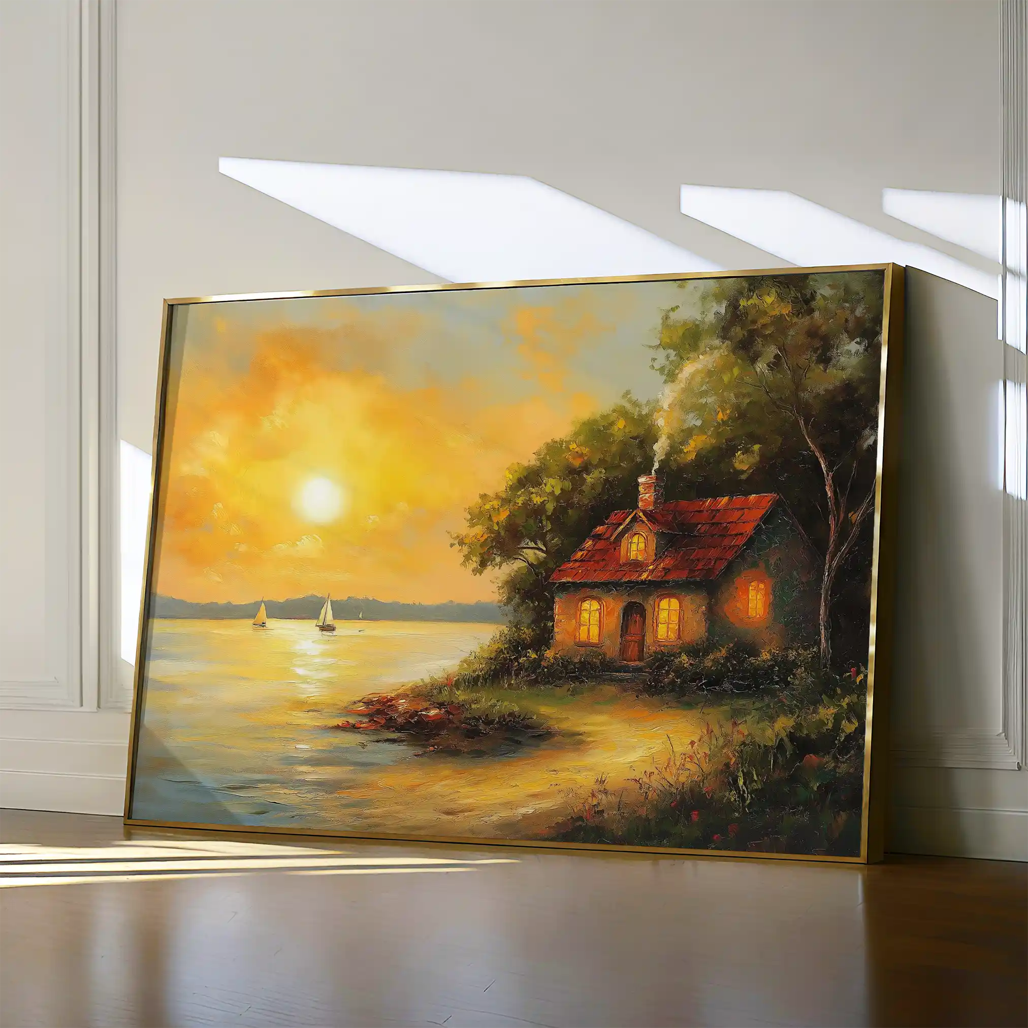 Landscape 500 Canvas Art 90 x 60 cm / Stretched on hidden frame