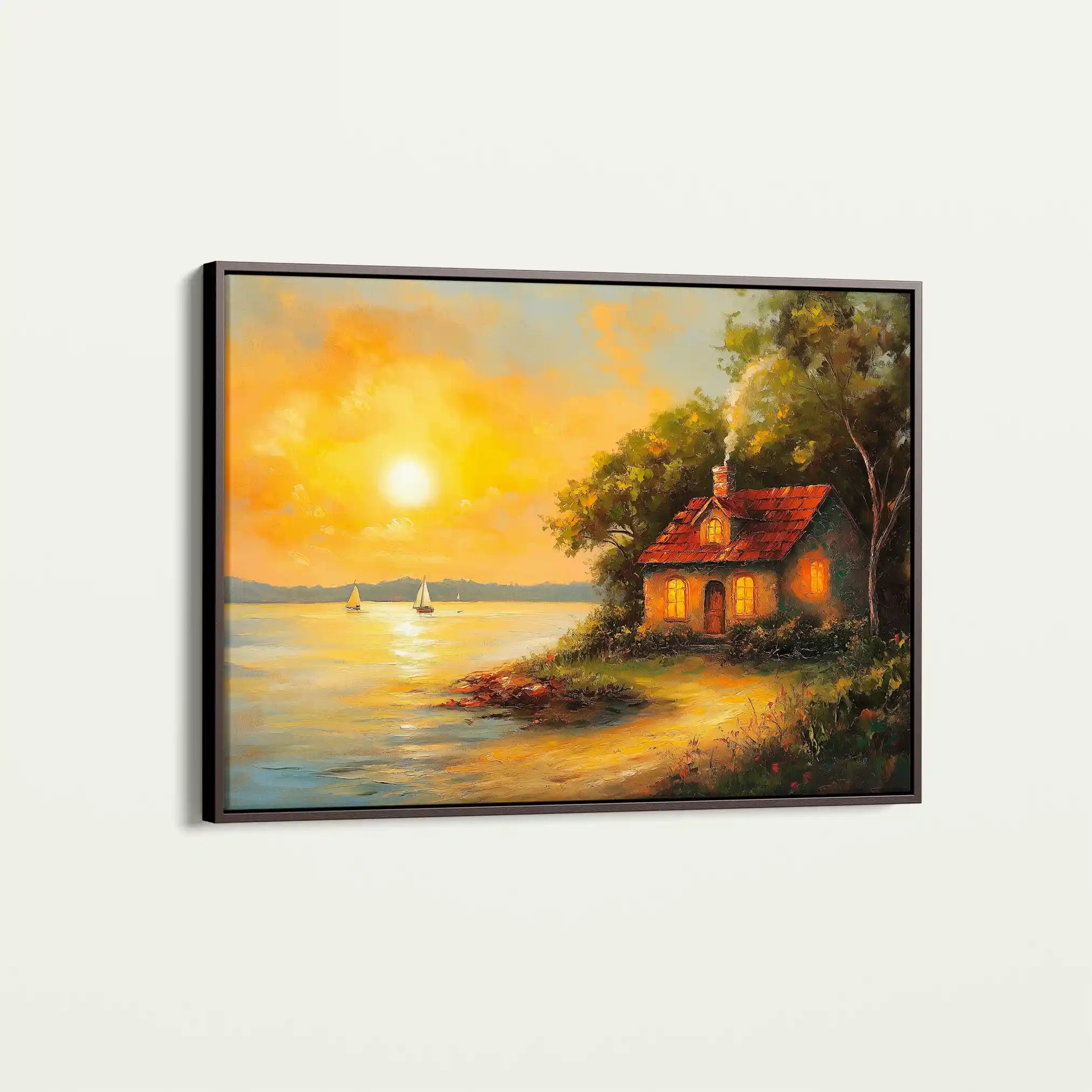 Landscape 500 Canvas Art 90 x 60 cm / Stretched on hidden frame
