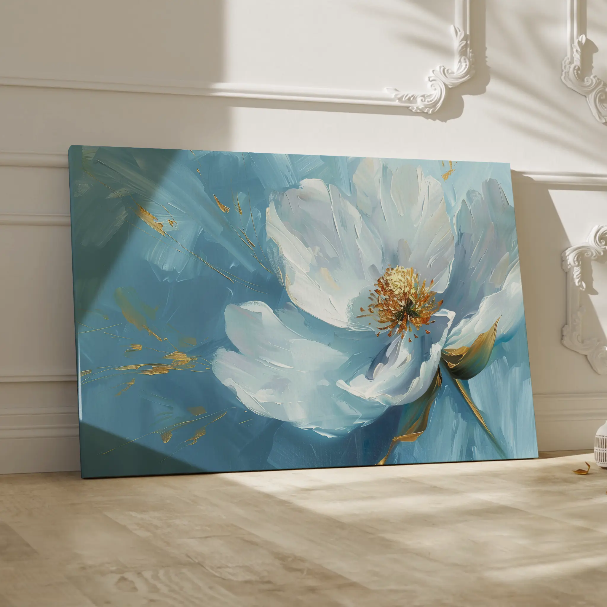 Floral Canvas Wall Art WAD501-F 90 x 60 cm / Stretched on hidden frame