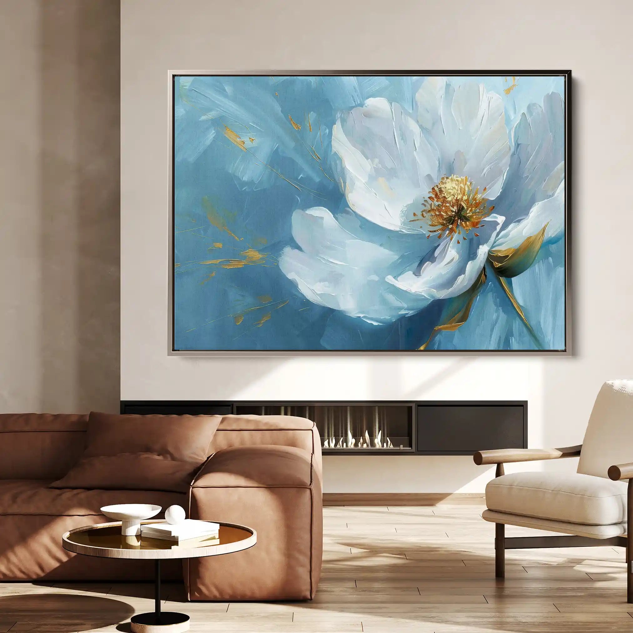 Floral Canvas Wall Art WAD501-F 90 x 60 cm / Stretched on hidden frame