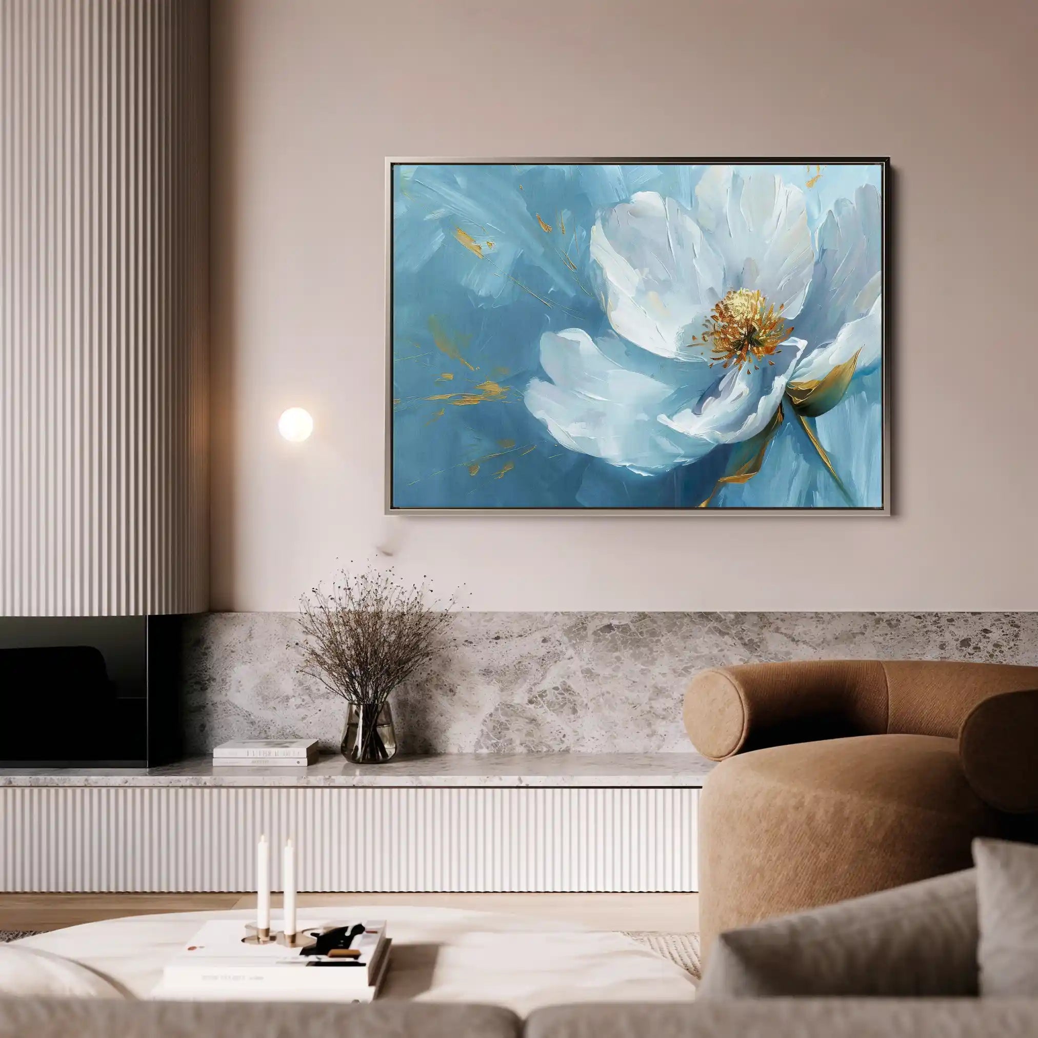 Floral Canvas Wall Art WAD501-F 90 x 60 cm / Stretched on hidden frame