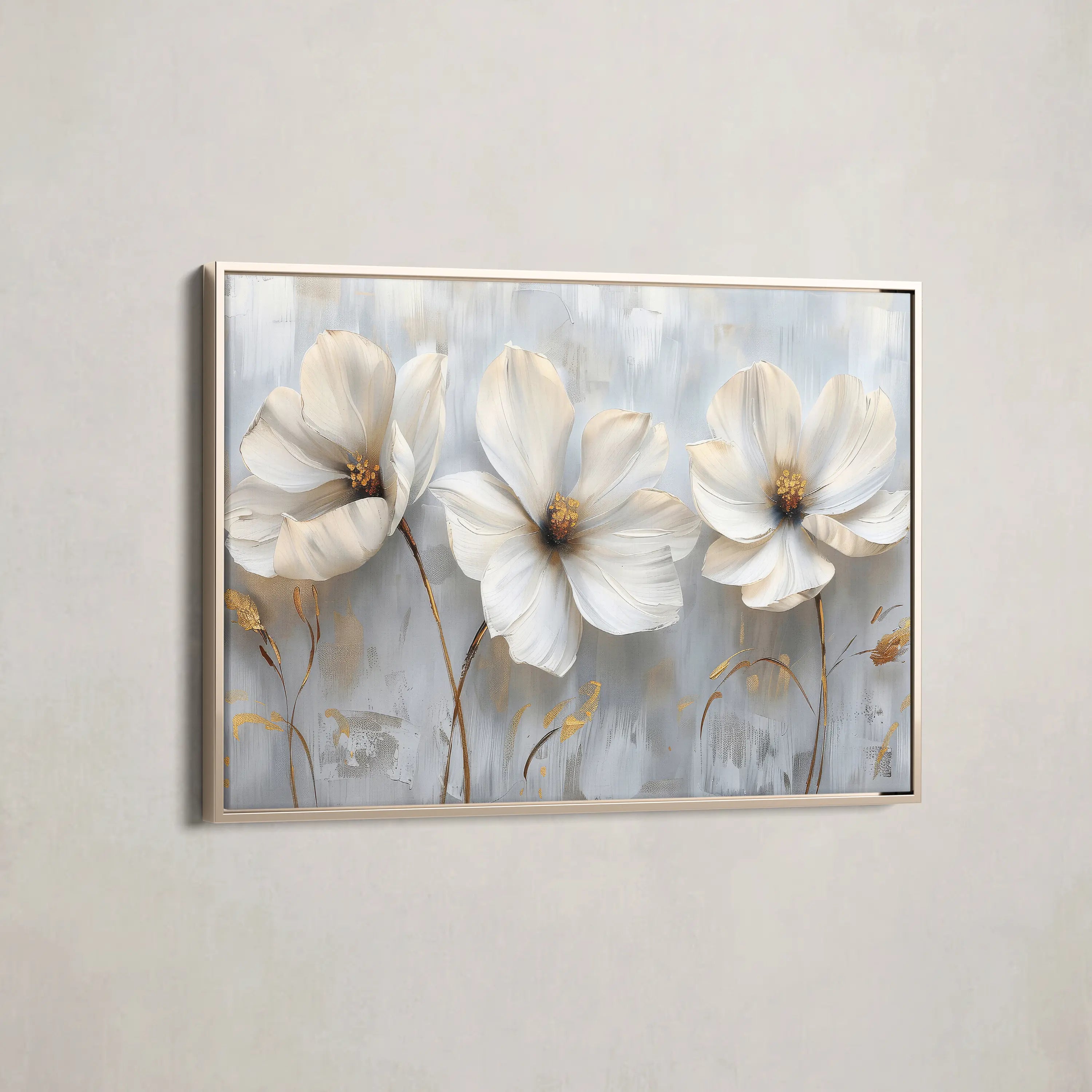 Floral Canvas Wall Art WAD503-F 90 x 60 cm / Stretched on hidden frame