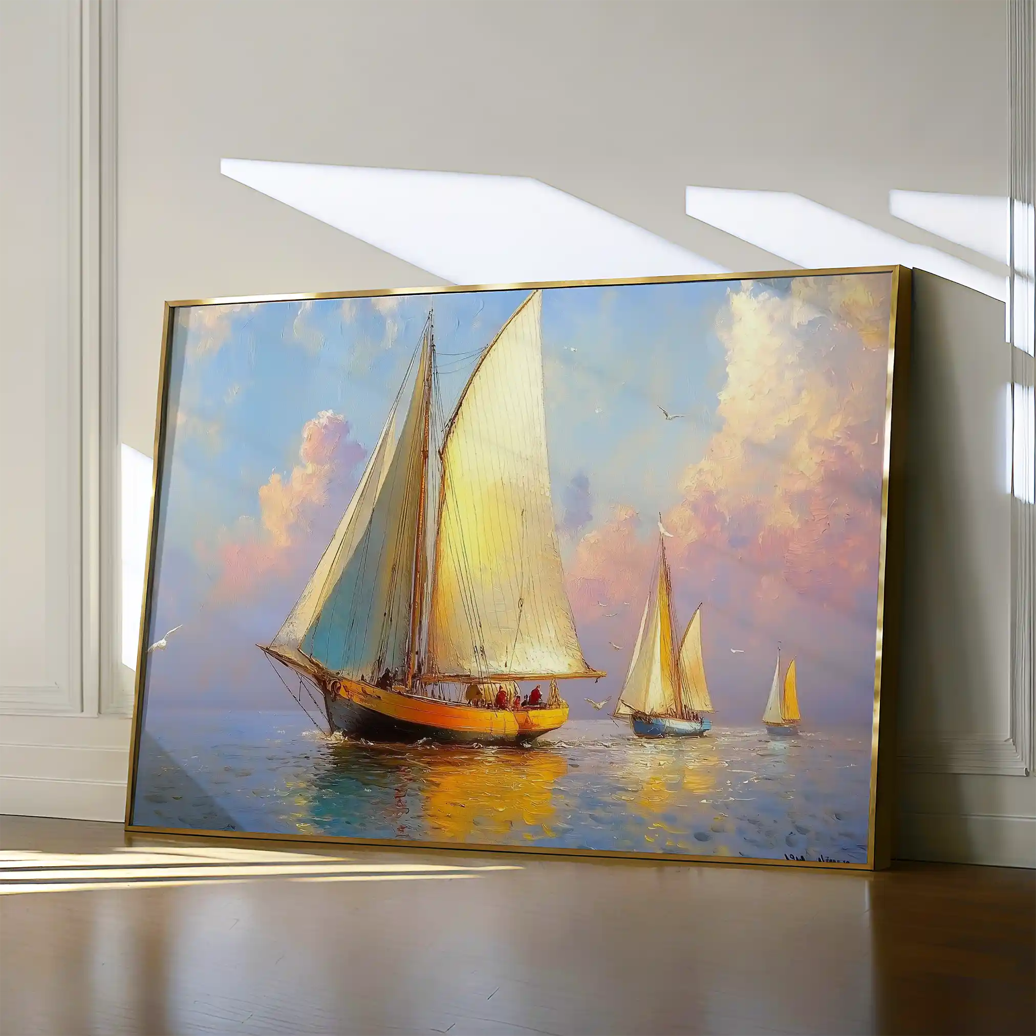 Landscape 503 Canvas Art 90 x 60 cm / Stretched on hidden frame