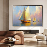 Landscape 503 Canvas Art 90 x 60 cm / Stretched on hidden frame