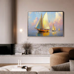 Landscape 503 Canvas Art 90 x 60 cm / Stretched on hidden frame