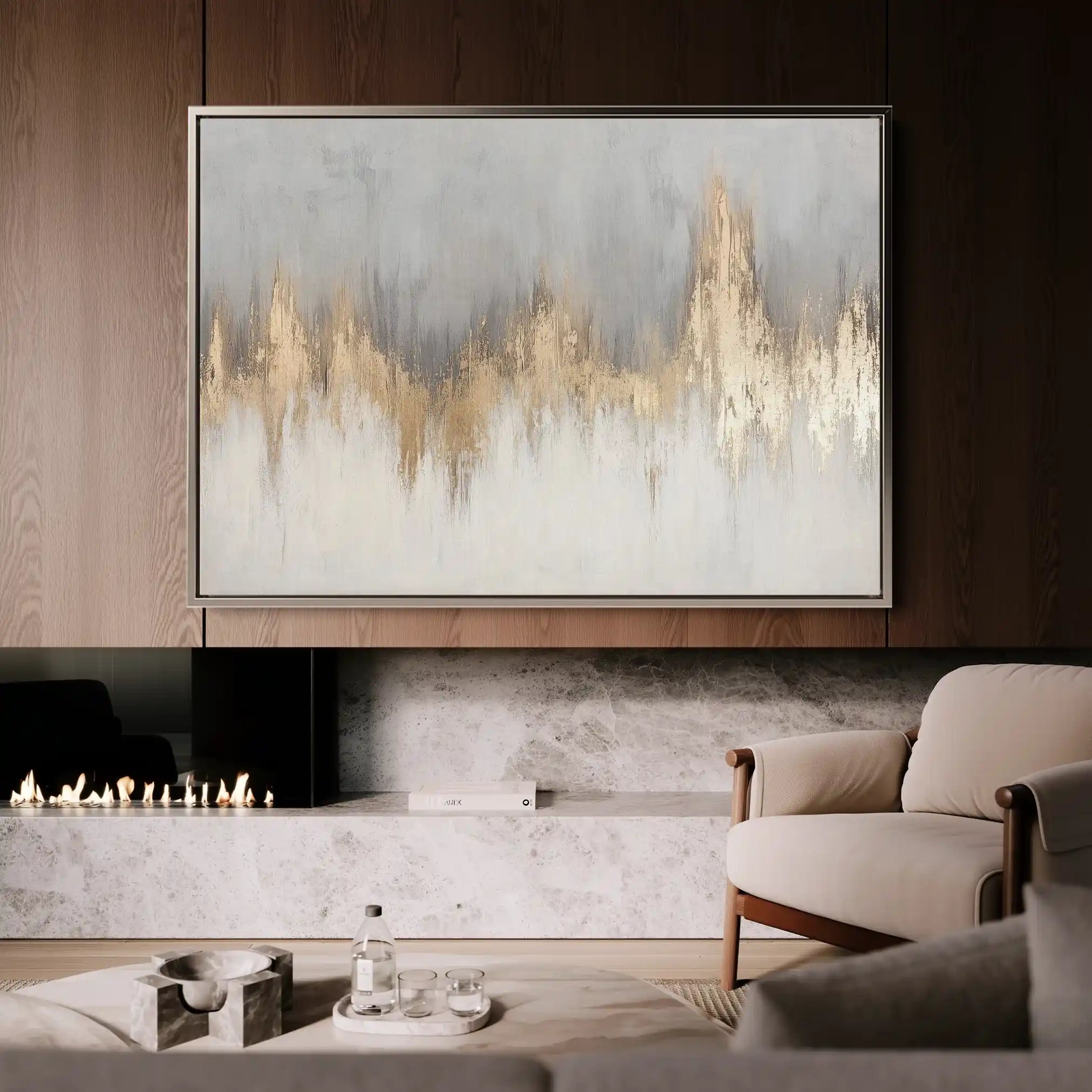 Abstract 504 Canvas Art 60 x 40 cm / Stretched on hidden frame