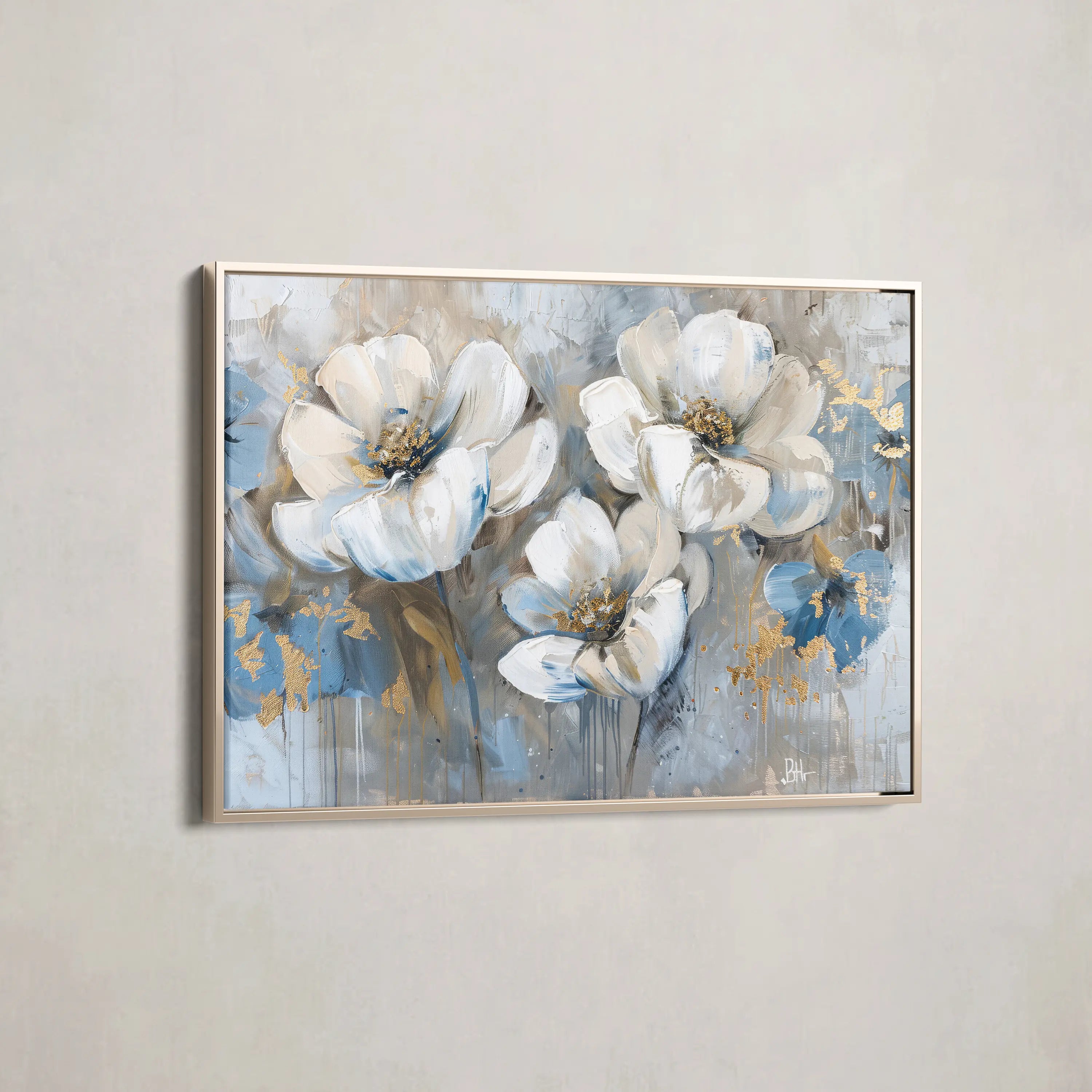 Floral Canvas Wall Art WAD505-F 90 x 60 cm / Stretched on hidden frame