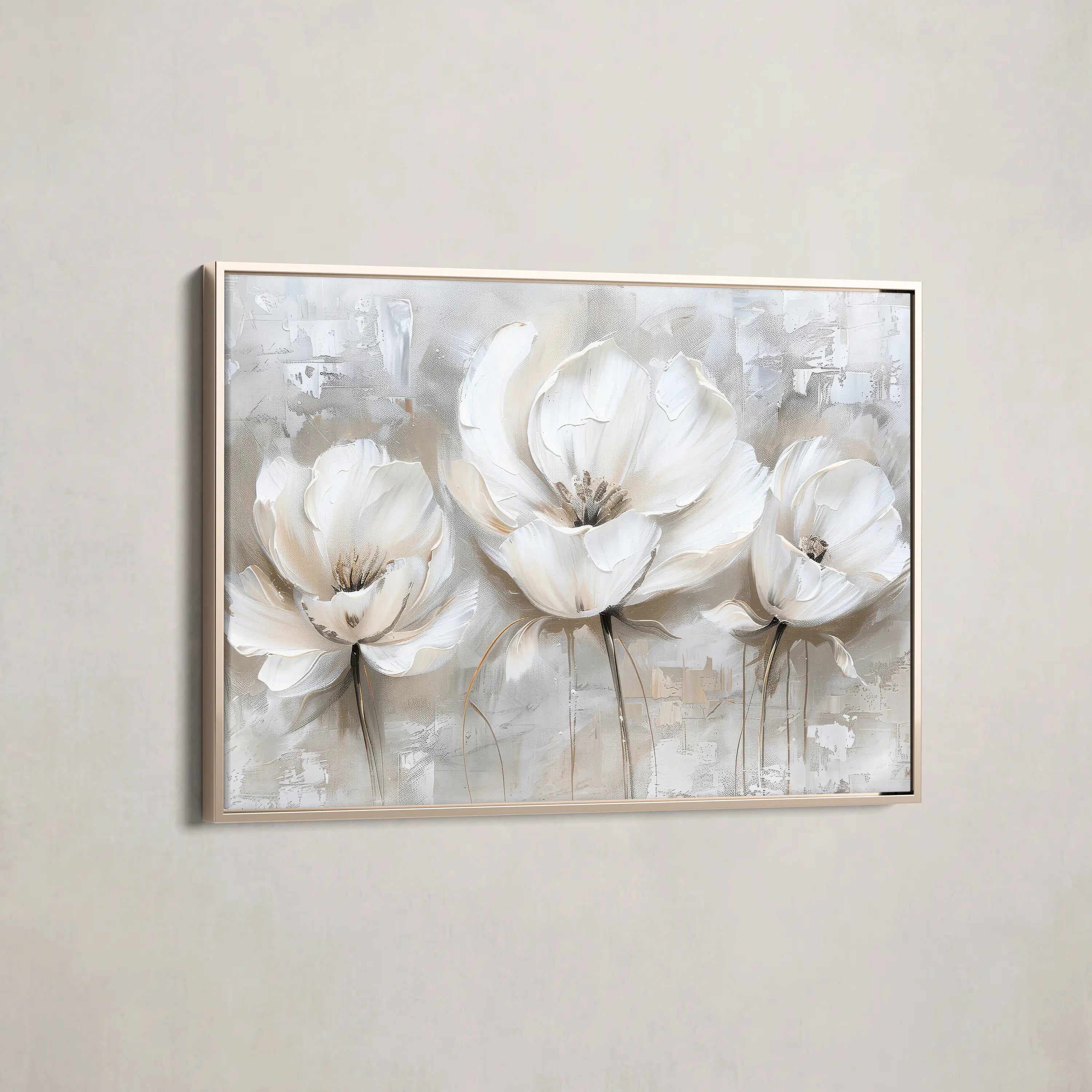 Floral Canvas Wall Art WAD506-F 90 x 60 cm / Stretched on hidden frame