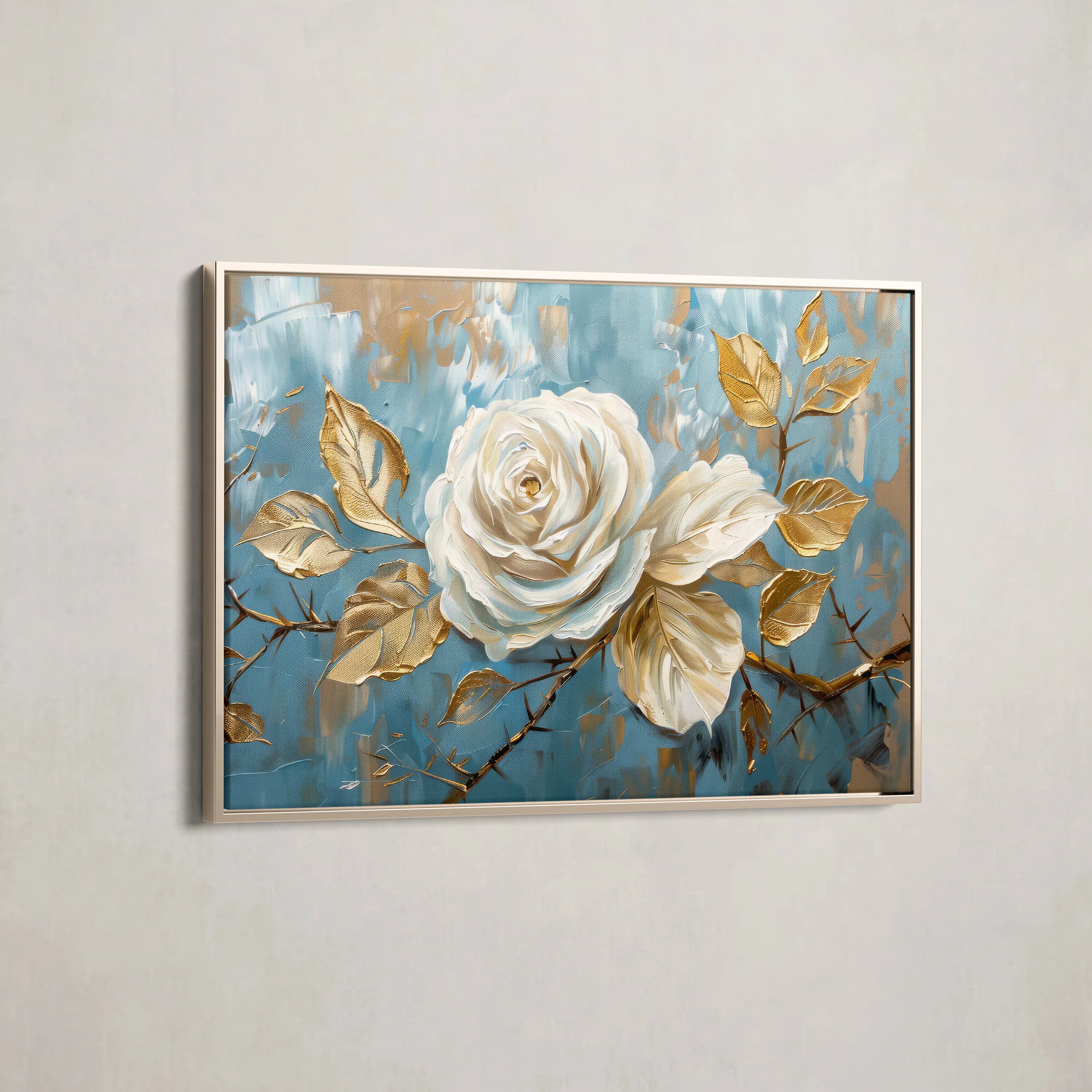 Floral Canvas Wall Art WAD507-F 90 x 60 cm / Stretched on hidden frame