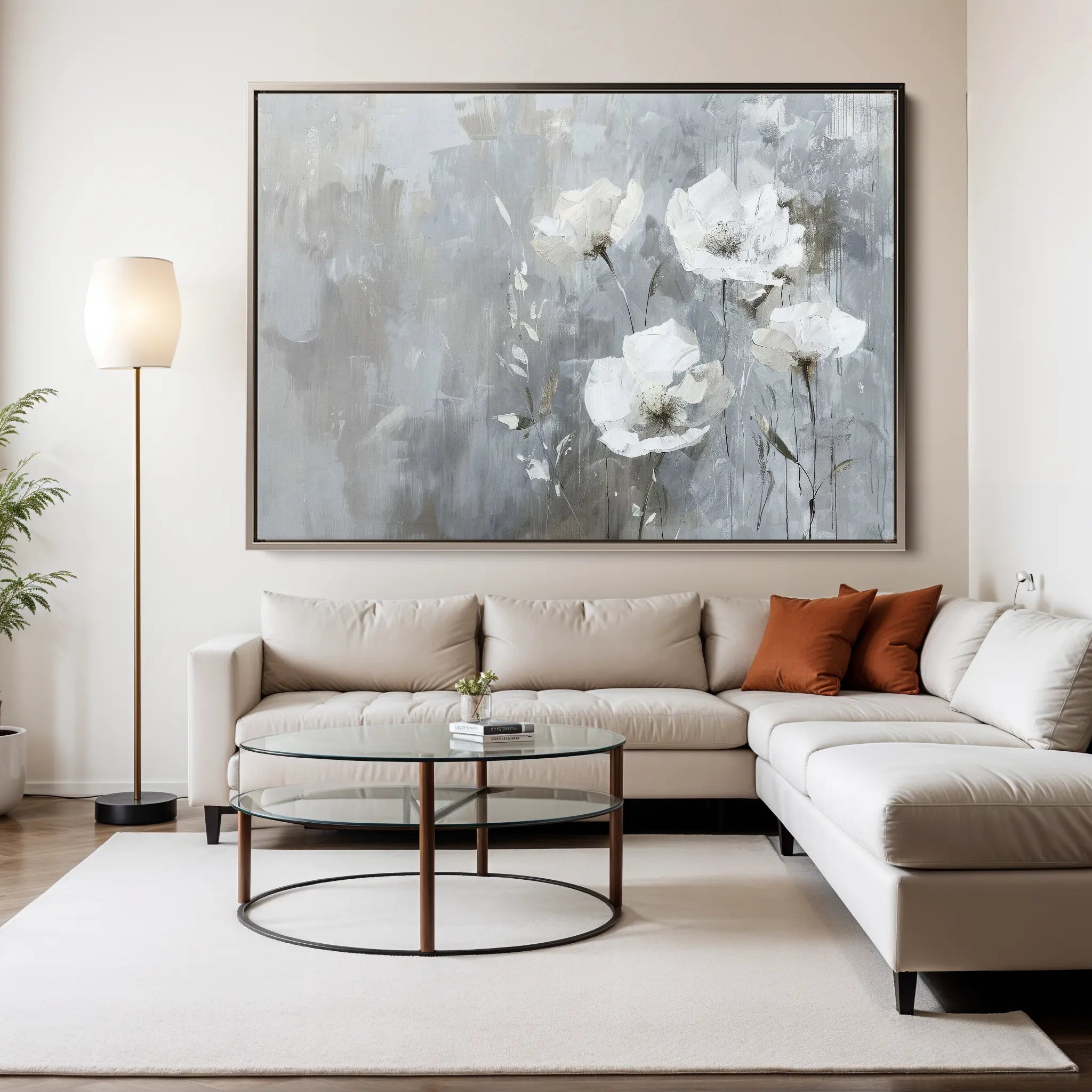 Floral Canvas Wall Art WAD508-F 90 x 60 cm / Stretched on hidden frame