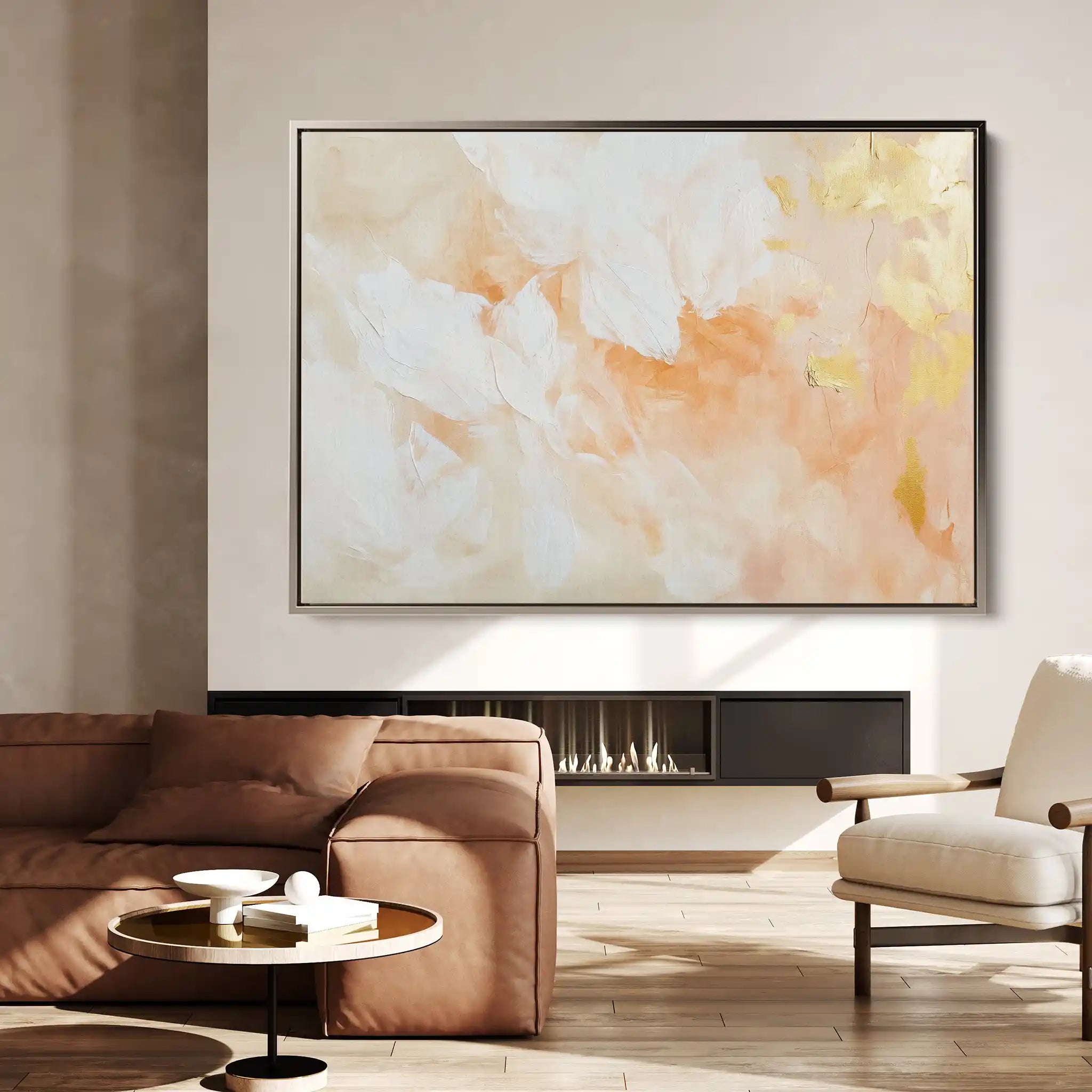 Abstract Canvas Wall Art WAD509-A 90 x 60 cm / Stretched on hidden frame