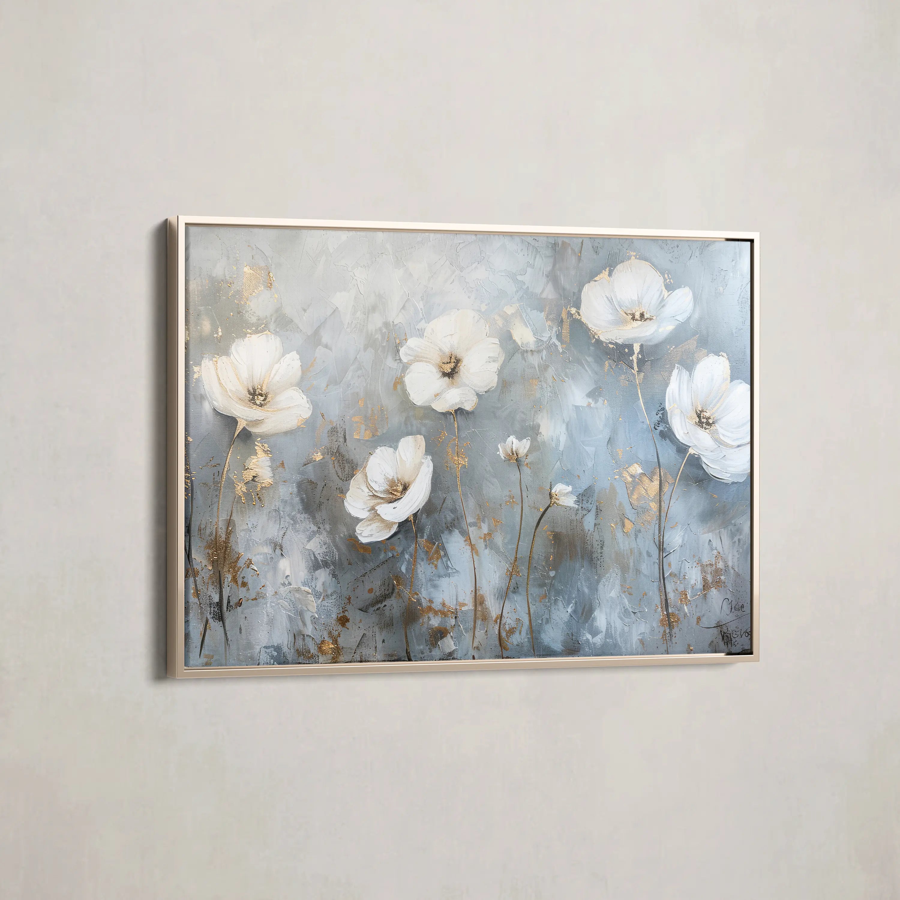 Floral Canvas Wall Art WAD509-F 90 x 60 cm / Stretched on hidden frame