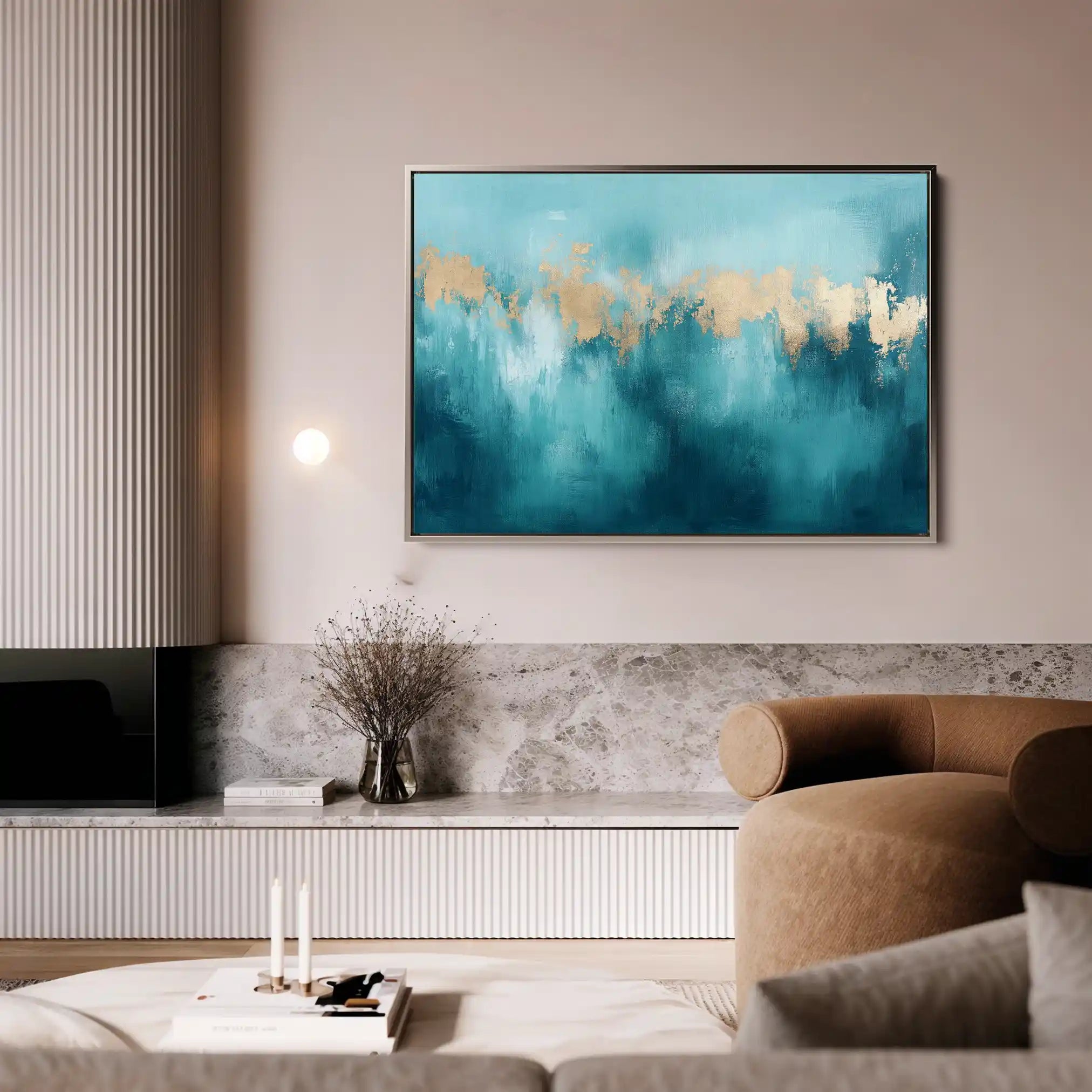 Abstract 510 Canvas Art 60 x 40 cm / Stretched on hidden frame