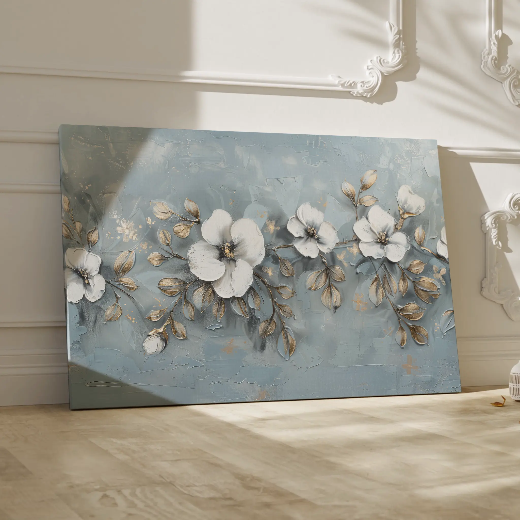 Floral Canvas Wall Art WAD510-F 90 x 60 cm / Stretched on hidden frame