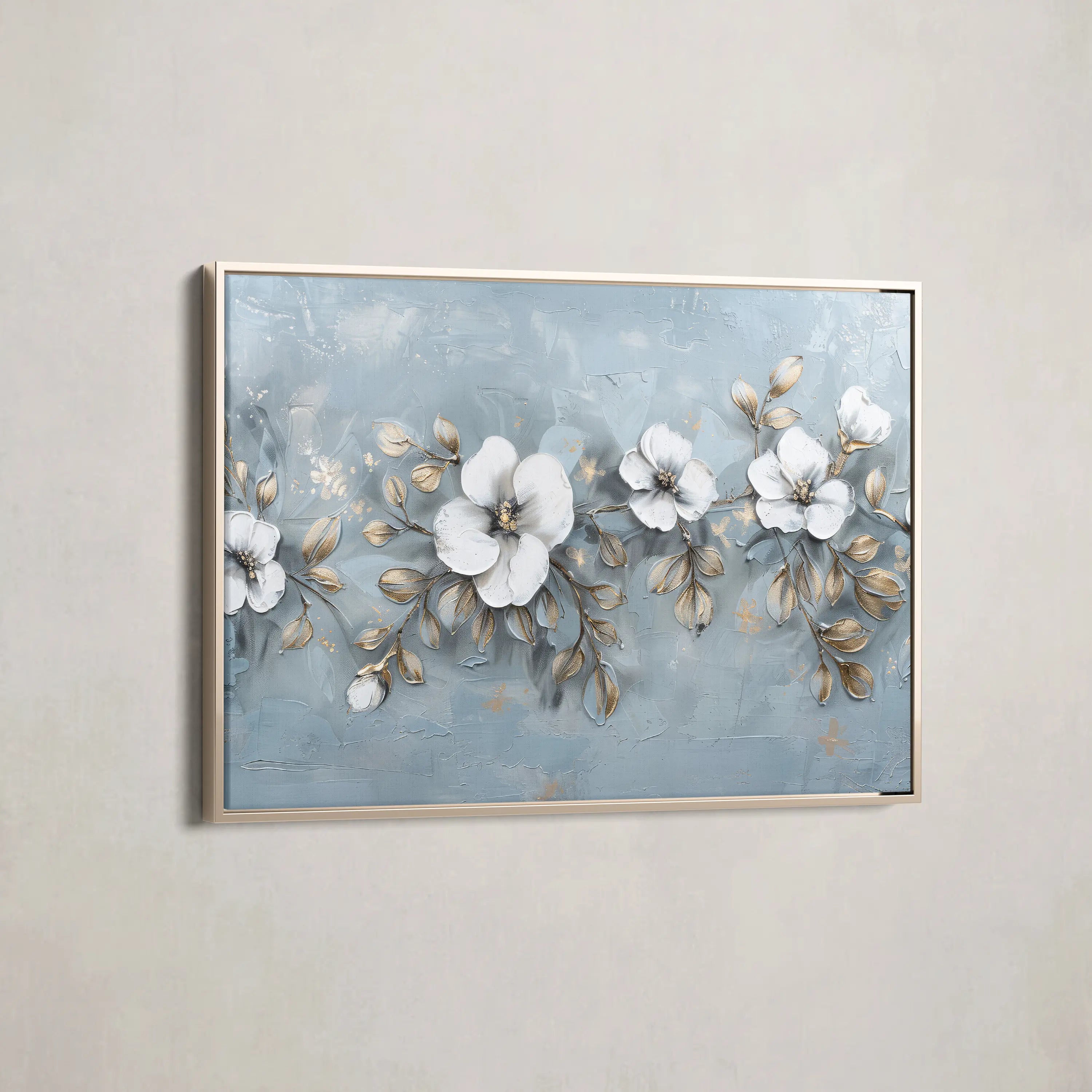 Floral Canvas Wall Art WAD510-F 90 x 60 cm / Stretched on hidden frame