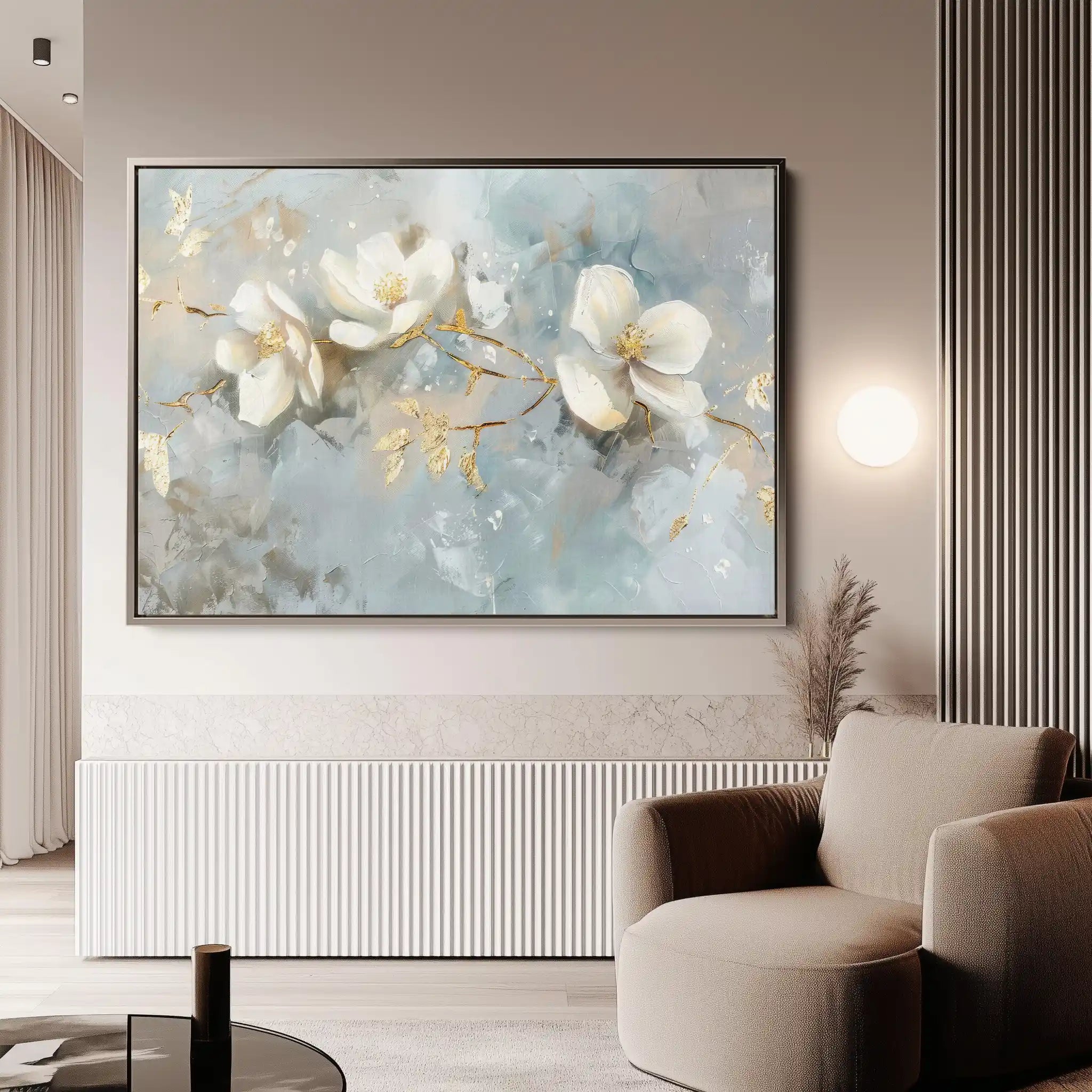 Floral Canvas Wall Art WAD512-F 90 x 60 cm / Stretched on hidden frame