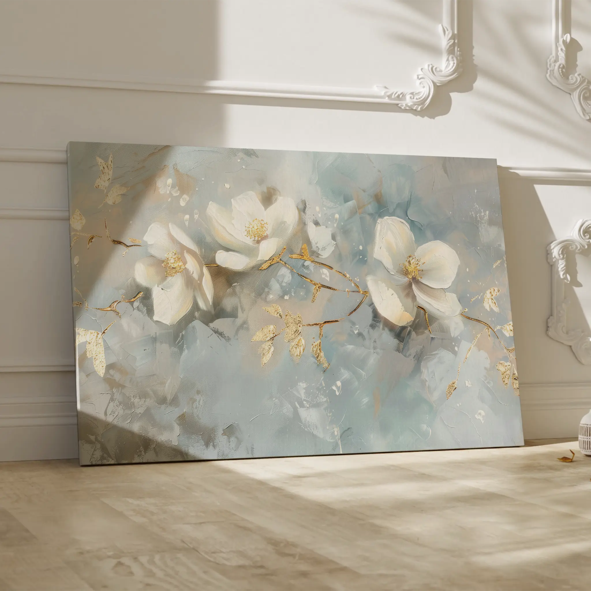 Floral Canvas Wall Art WAD512-F 90 x 60 cm / Stretched on hidden frame