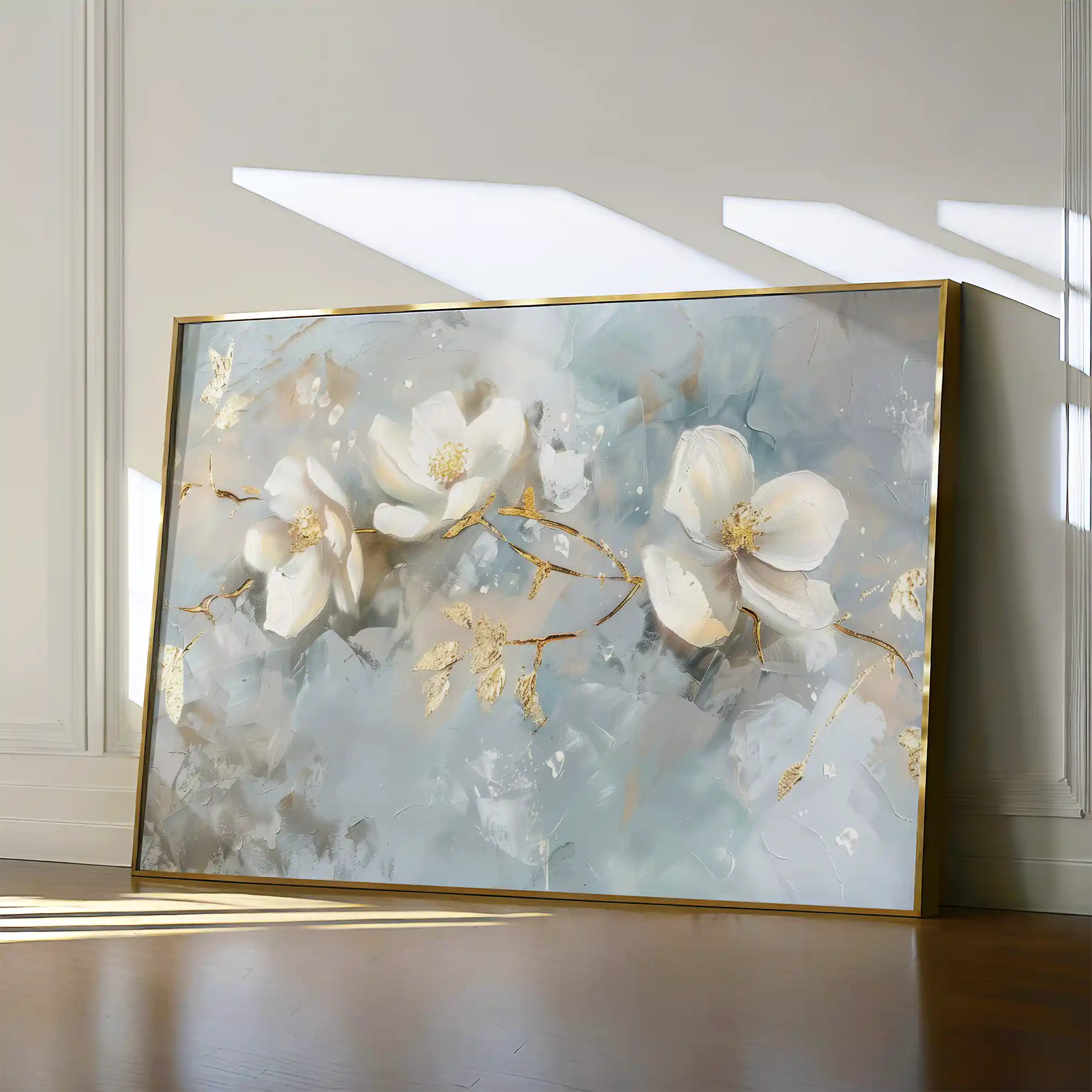 Floral Canvas Wall Art WAD512-F 90 x 60 cm / Stretched on hidden frame