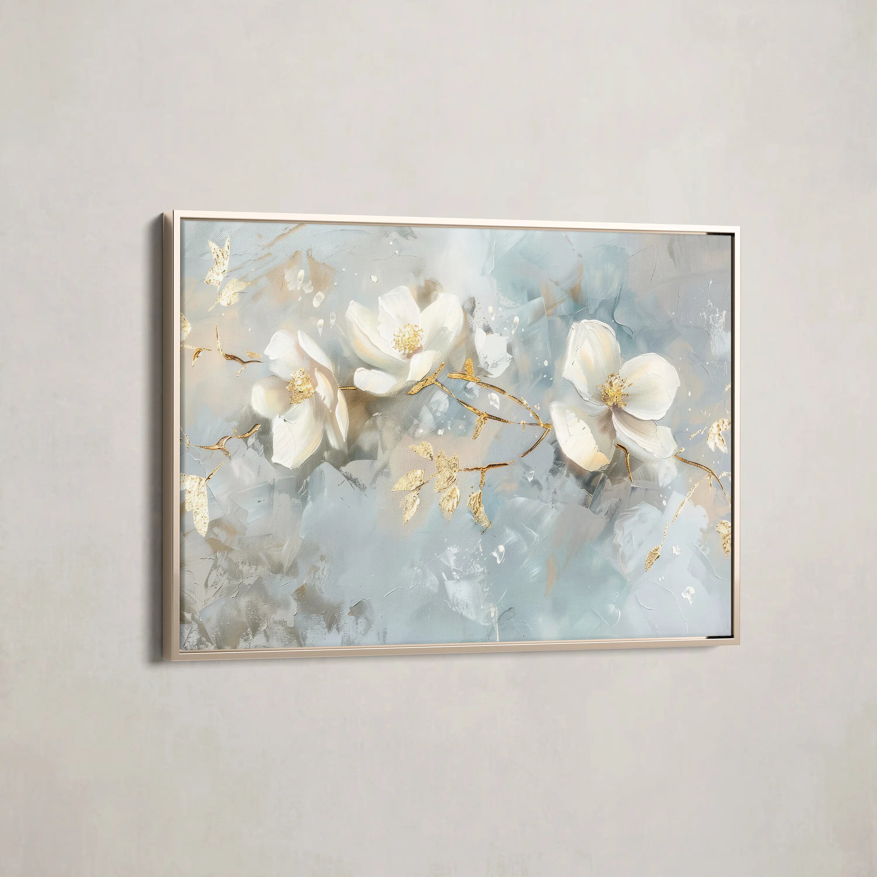 Floral Canvas Wall Art WAD512-F 90 x 60 cm / Stretched on hidden frame