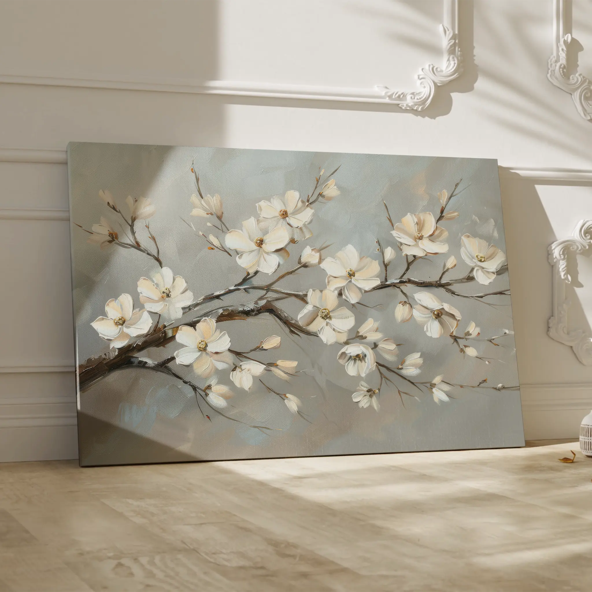 Floral Canvas Wall Art WAD513-F 90 x 60 cm / Stretched on hidden frame