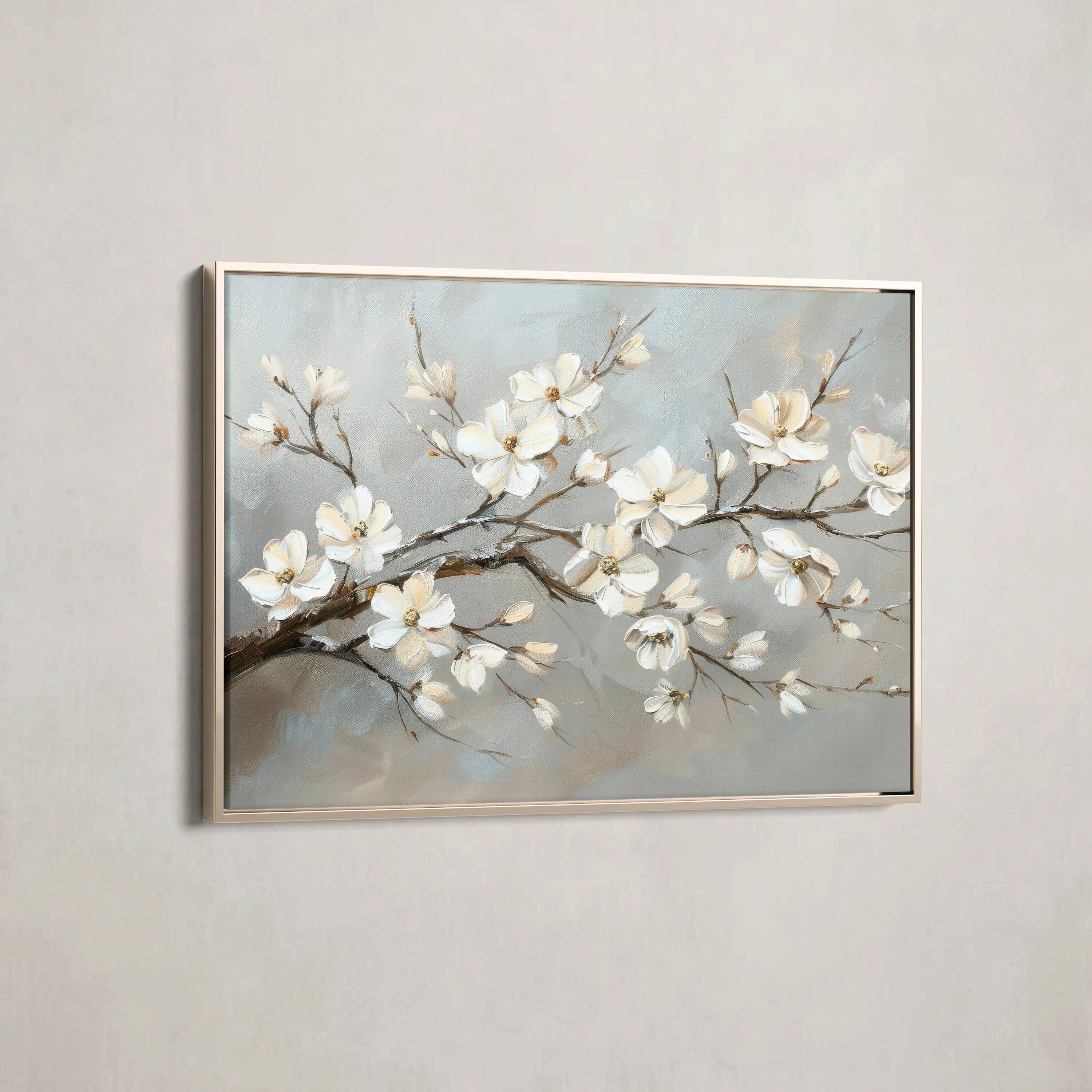 Floral Canvas Wall Art WAD513-F 90 x 60 cm / Stretched on hidden frame