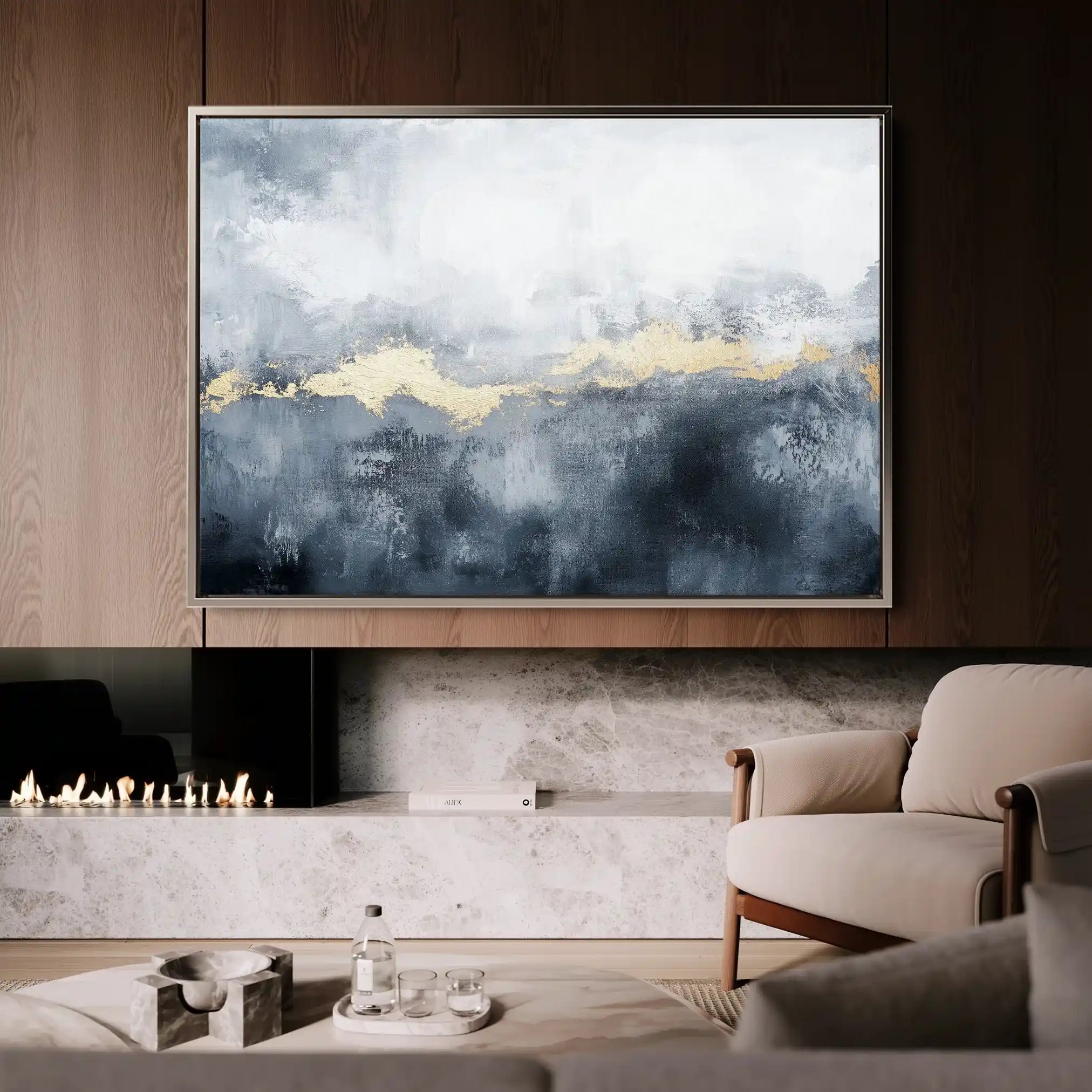 Abstract 516 Canvas Art 60 x 40 cm / Stretched on hidden frame