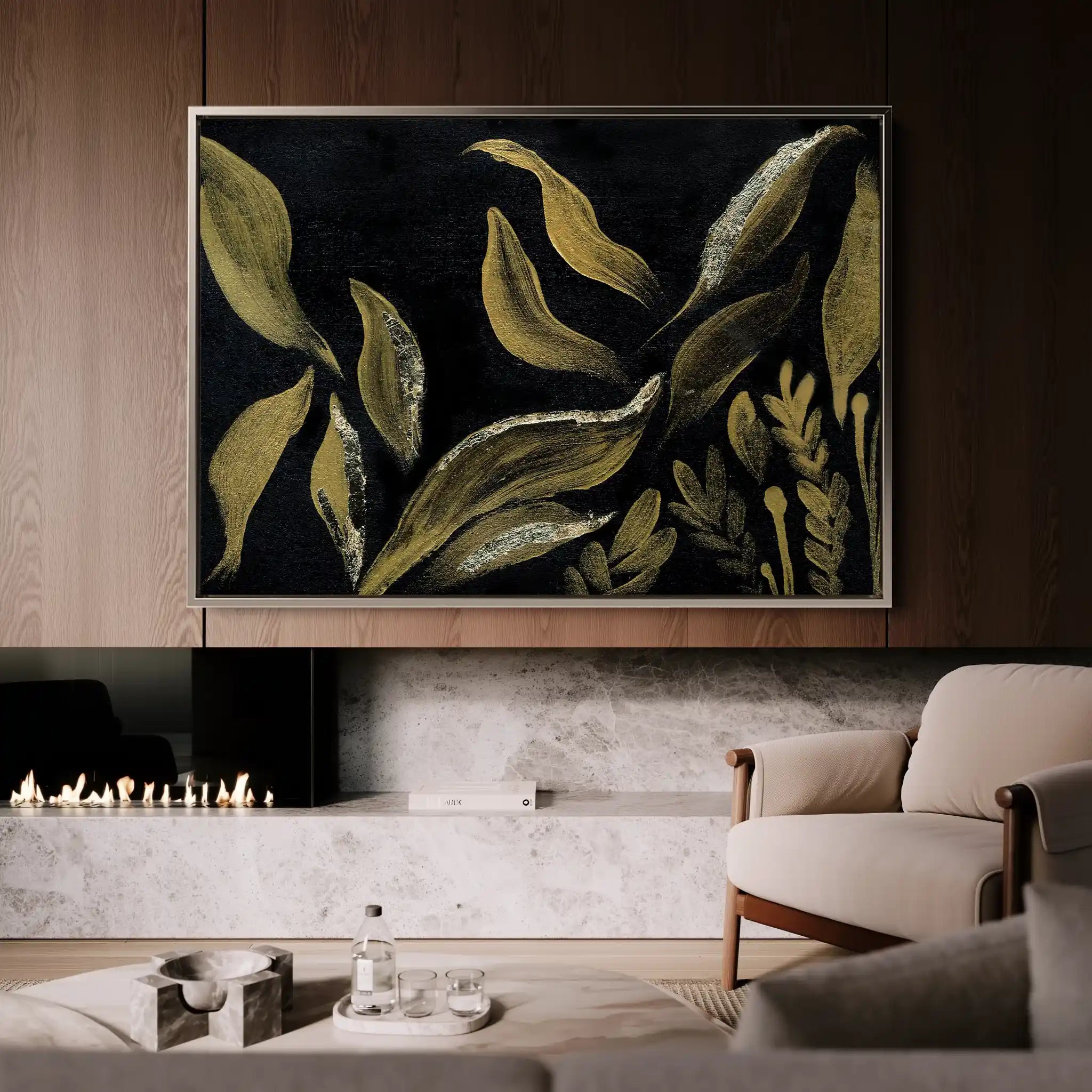 Floral Canvas Wall Art WAD516-F 90 x 60 cm / Stretched on hidden frame