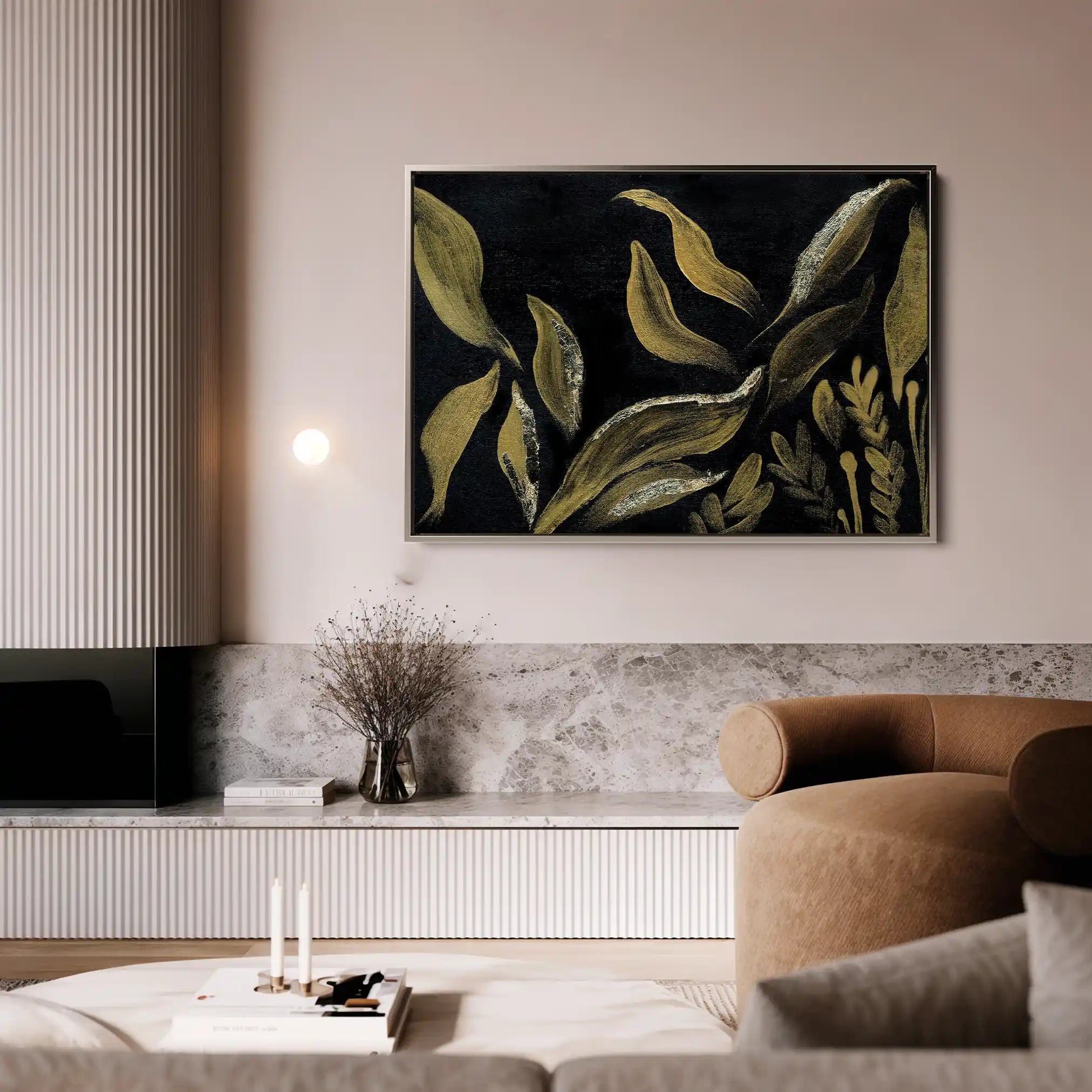 Floral Canvas Wall Art WAD516-F 90 x 60 cm / Stretched on hidden frame