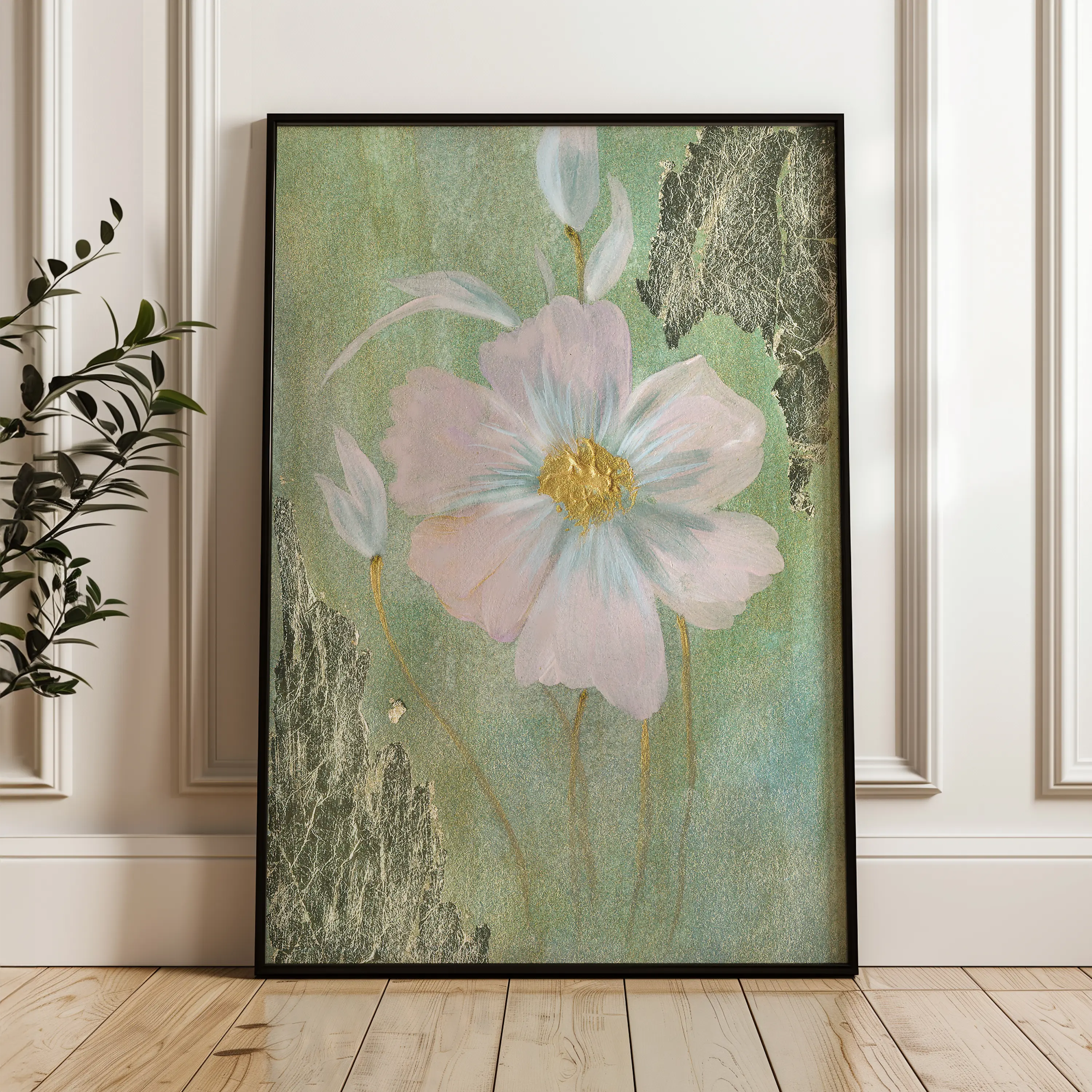 Floral Canvas Wall Art WAD517-F 90 x 60 cm / Stretched on hidden frame