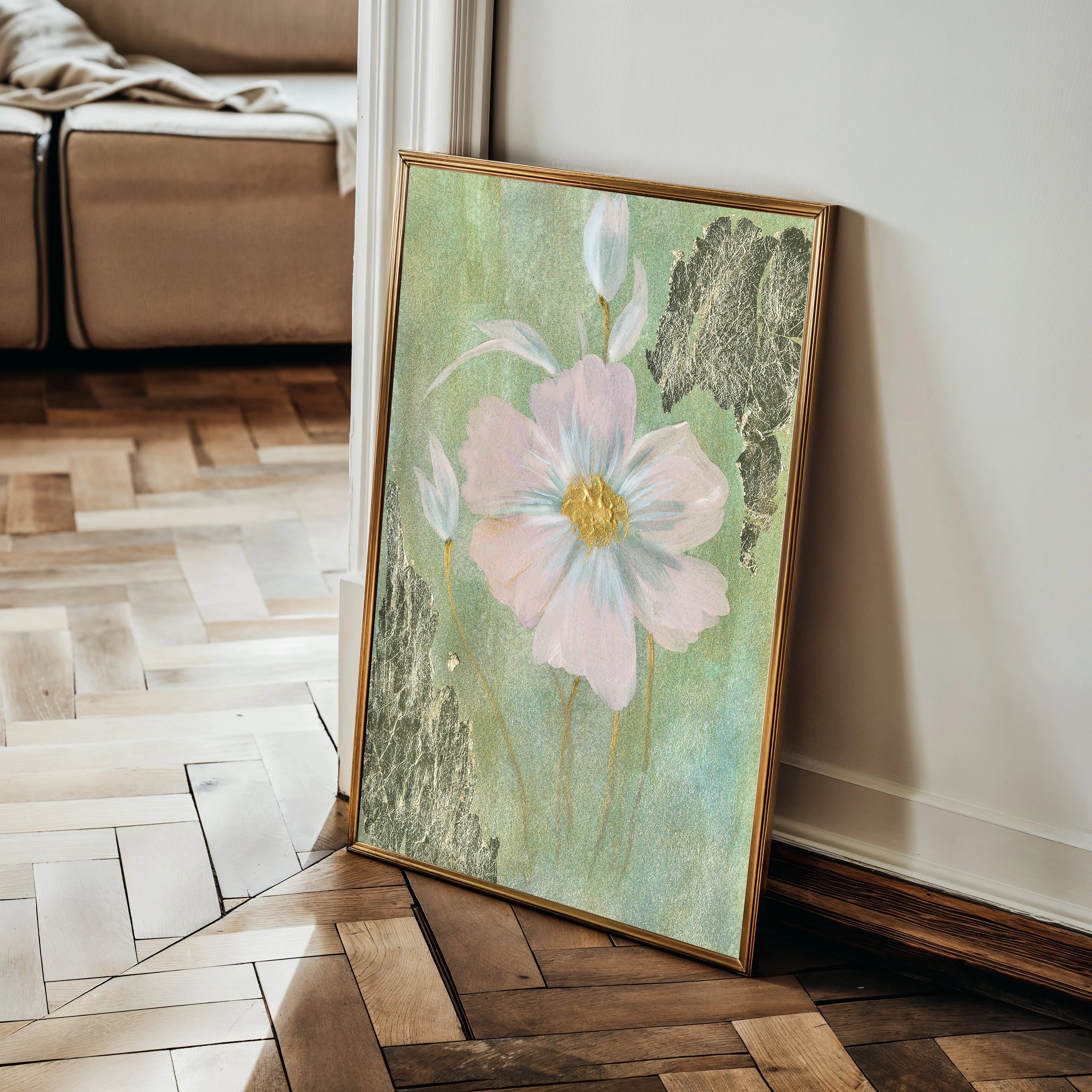 Floral Canvas Wall Art WAD517-F 90 x 60 cm / Stretched on hidden frame