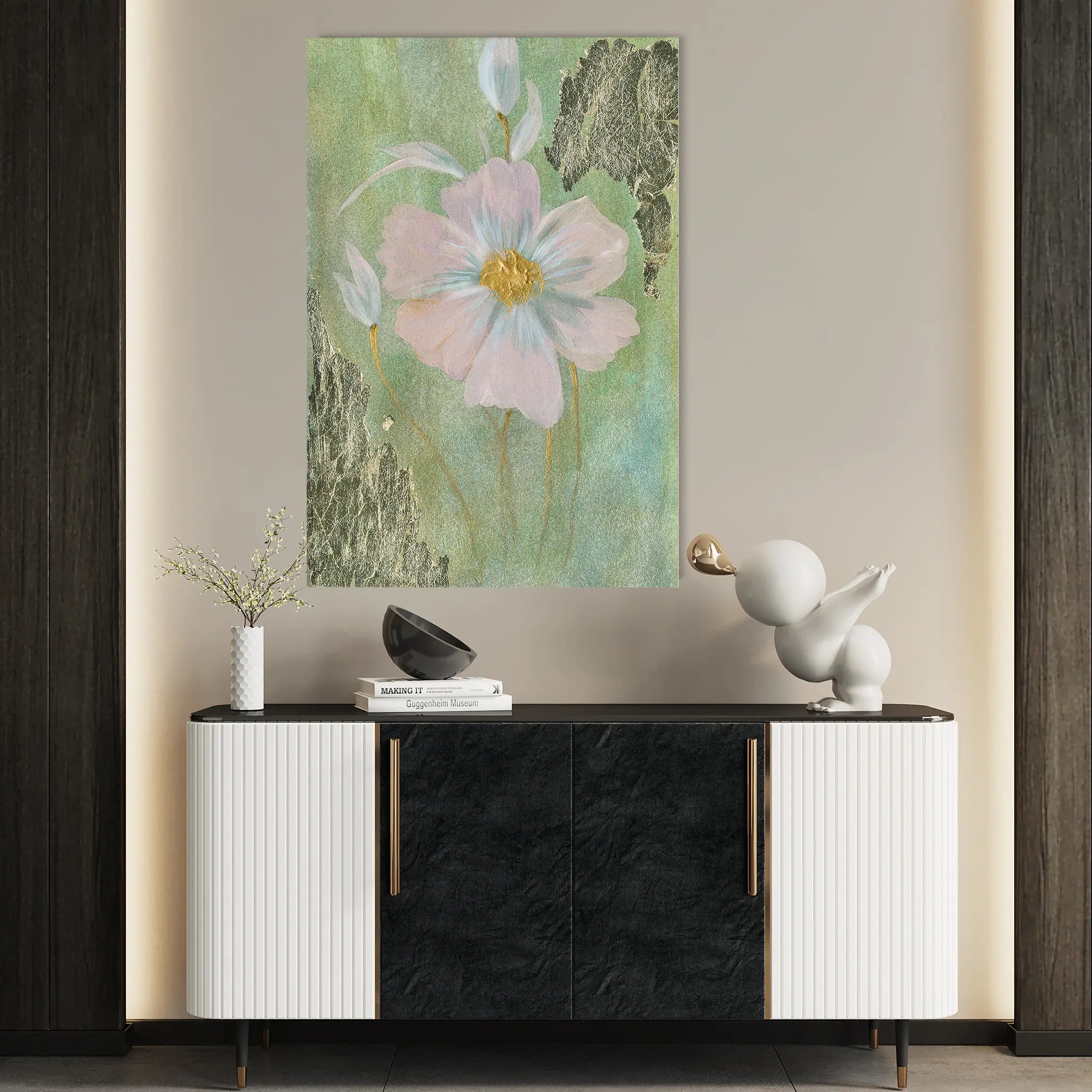 Floral Canvas Wall Art WAD517-F 90 x 60 cm / Stretched on hidden frame