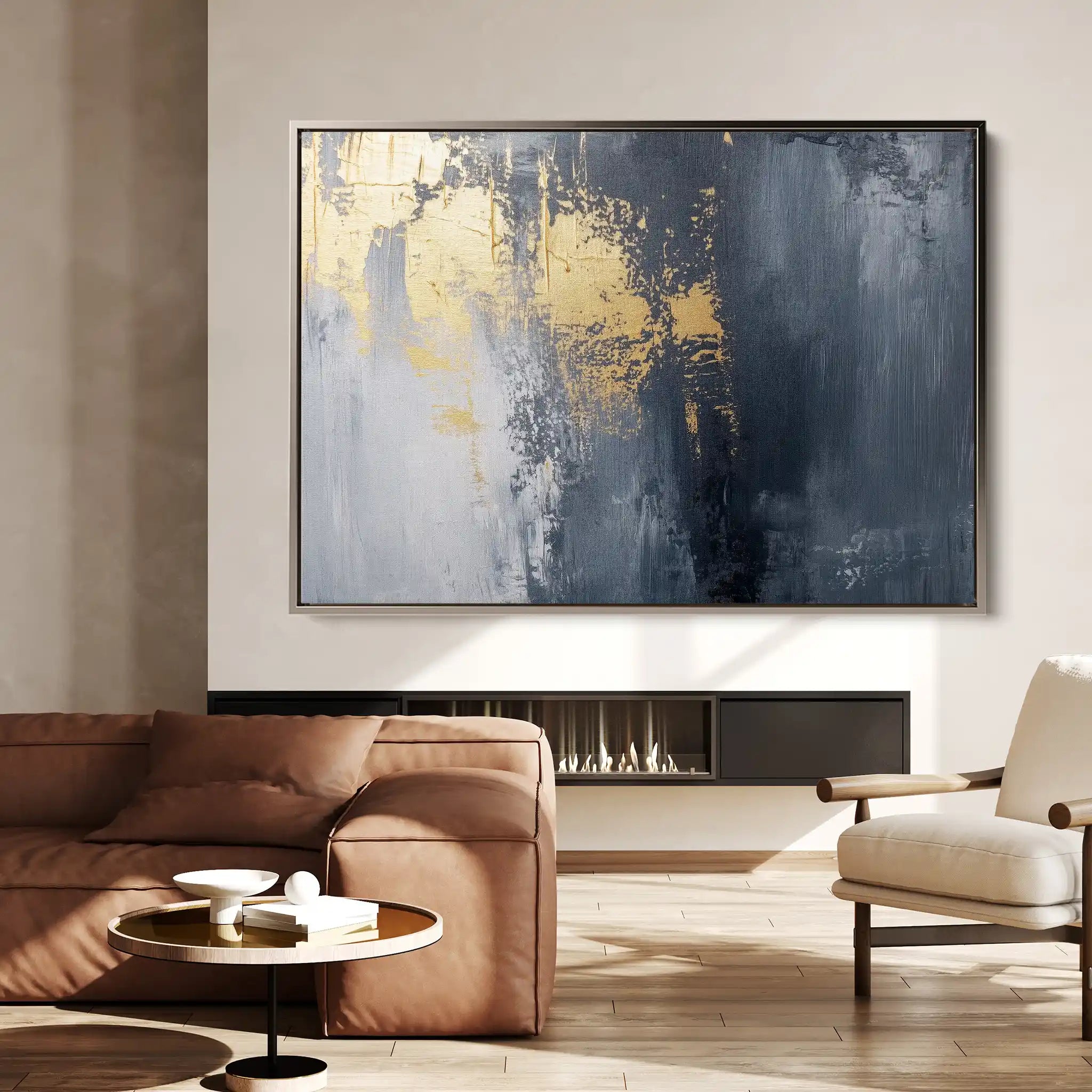 Abstract Canvas Wall Art WAD518-A 90 x 60 cm / Stretched on hidden frame