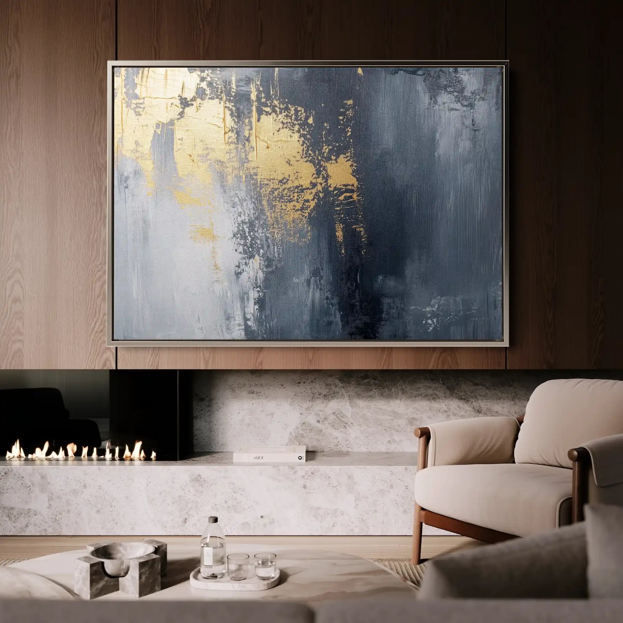 Abstract 518 Canvas Art 60 x 40 cm / Stretched on hidden frame