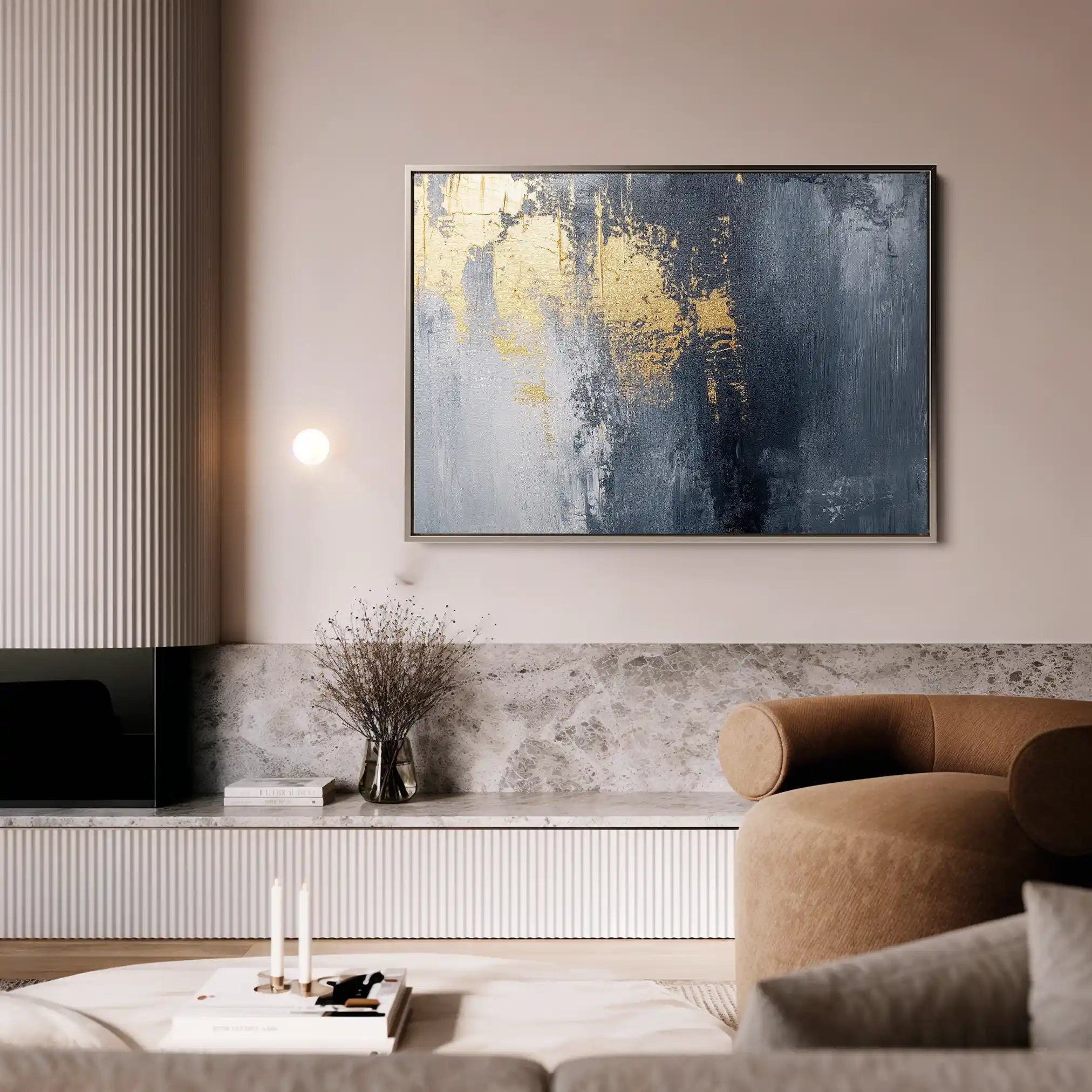 Abstract Canvas Wall Art WAD518-A 90 x 60 cm / Stretched on hidden frame