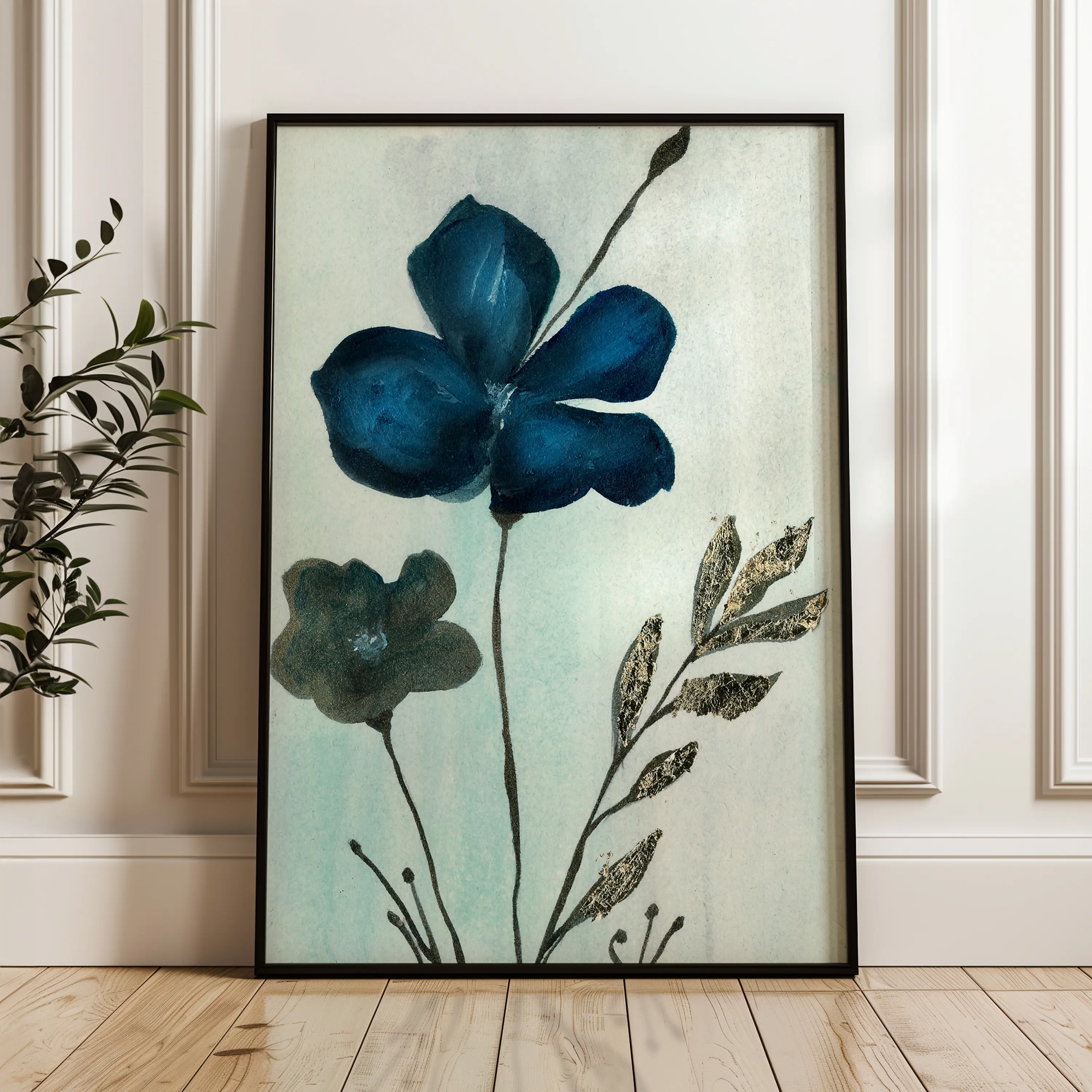 Floral Canvas Wall Art WAD518-F 90 x 60 cm / Stretched on hidden frame