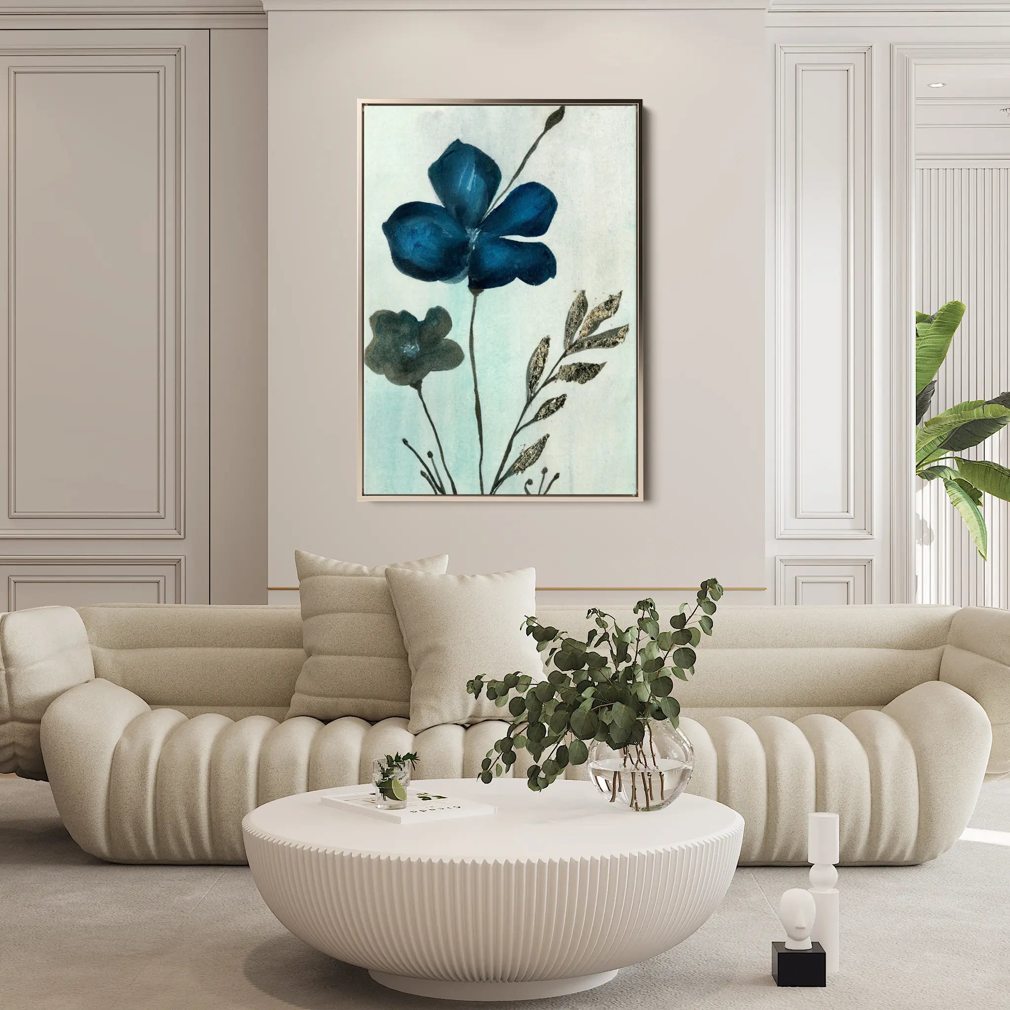 Floral Canvas Wall Art WAD518-F 90 x 60 cm / Stretched on hidden frame