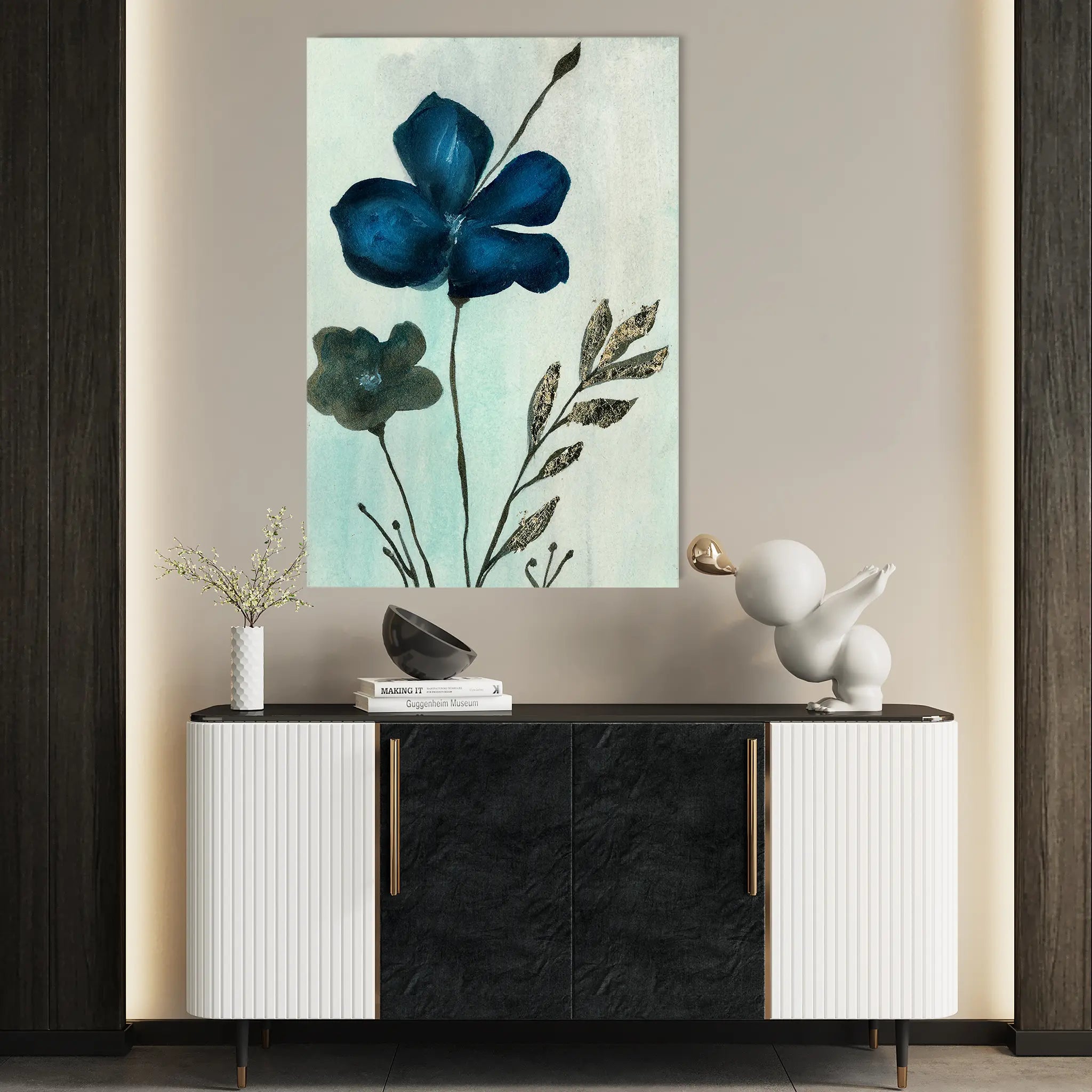 Floral Canvas Wall Art WAD518-F 90 x 60 cm / Stretched on hidden frame