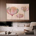 Floral Canvas Wall Art WAD519-F 90 x 60 cm / Stretched on hidden frame