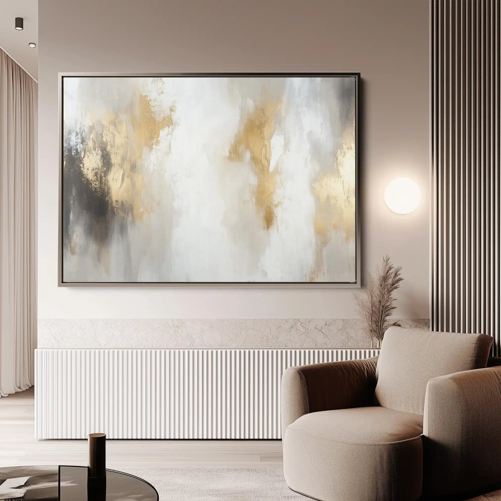Abstract Canvas Wall Art WAD520-A 90 x 60 cm / Stretched on hidden frame